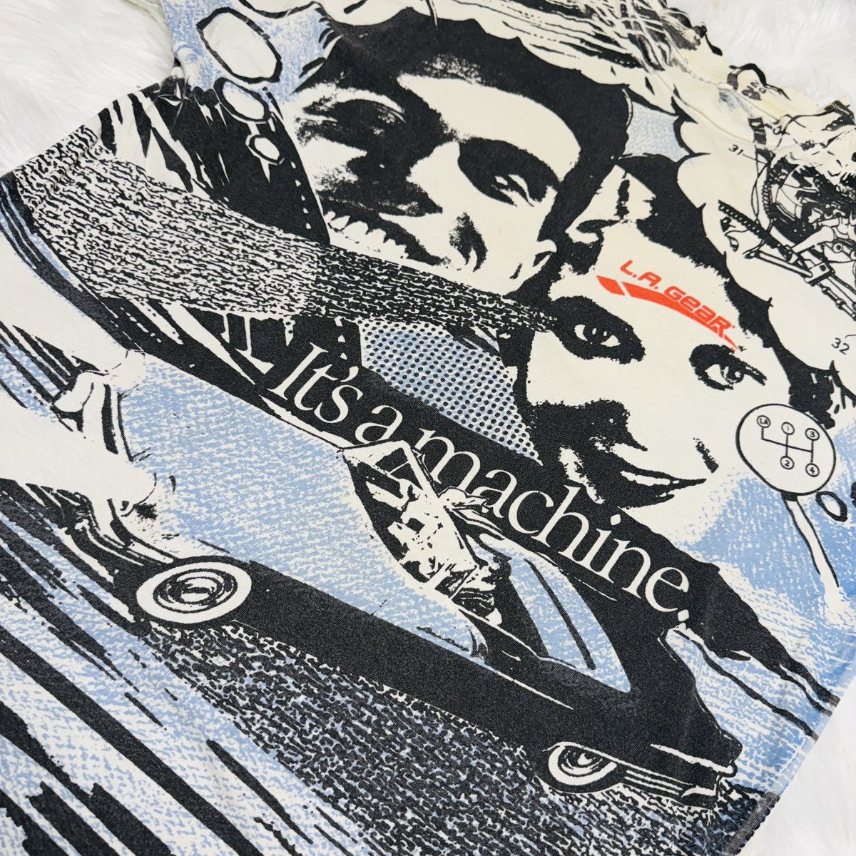 La Gear Vintage LA GEAR Catapult AOP T-Shirt - 90s Graphic Collage Size US M / EU 48-50 / 2 - 2 Thumbnail