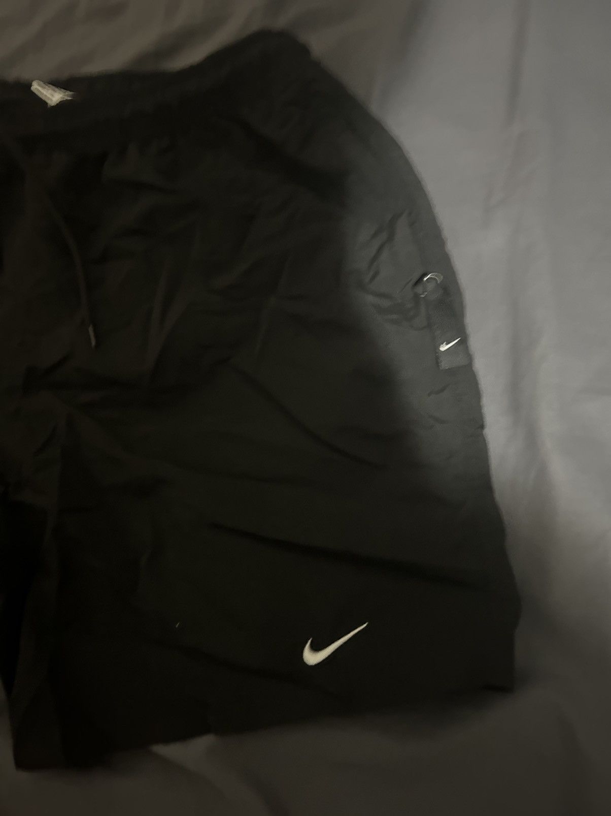 Nike × Vintage Black Nike Swoosh Shorts Size US 30 / EU 46 - 2 Thumbnail