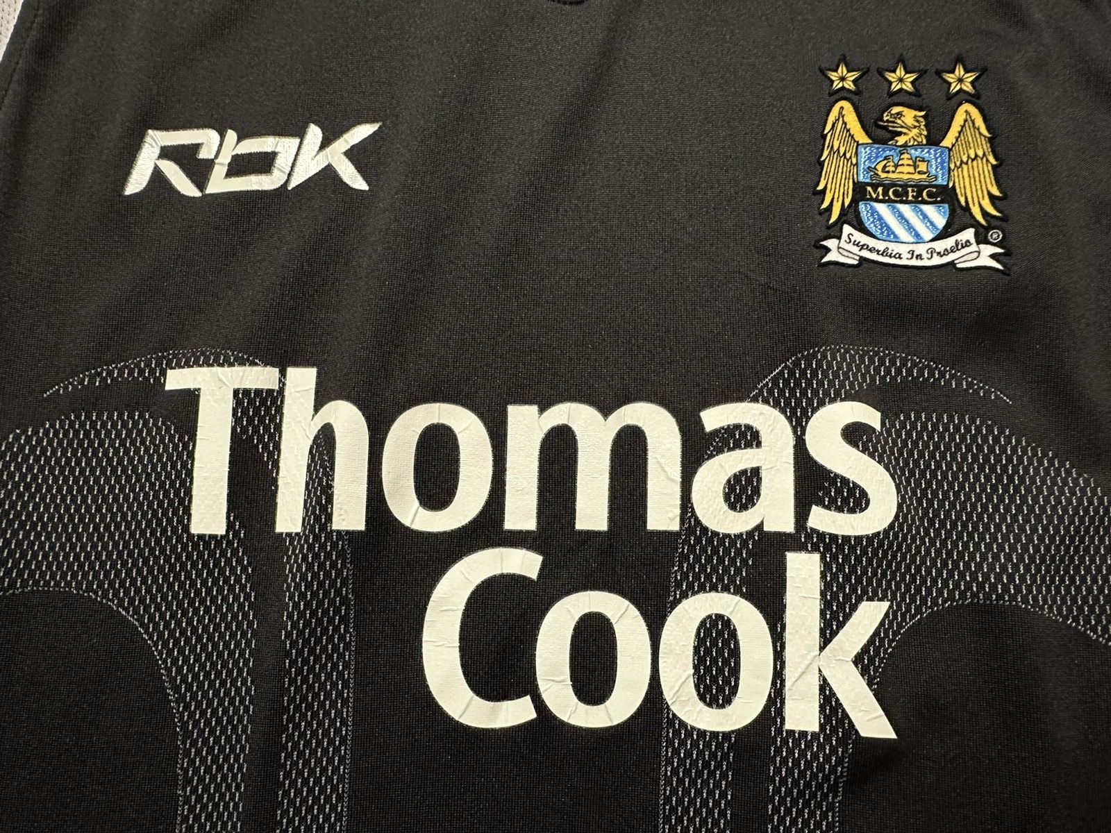 Reebok Vintage Reebok Manchester City soccer jersey size L away Size US L / EU 52-54 / 3 - 5 Thumbnail
