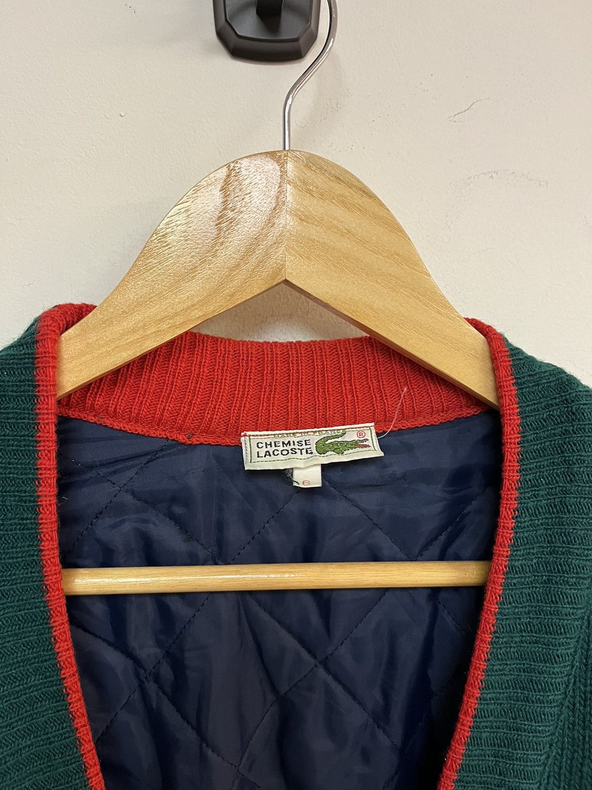 Lacoste 80’s Lacoste Cardigan Sweater Size US XL / EU 56 / 4 - 2 Thumbnail