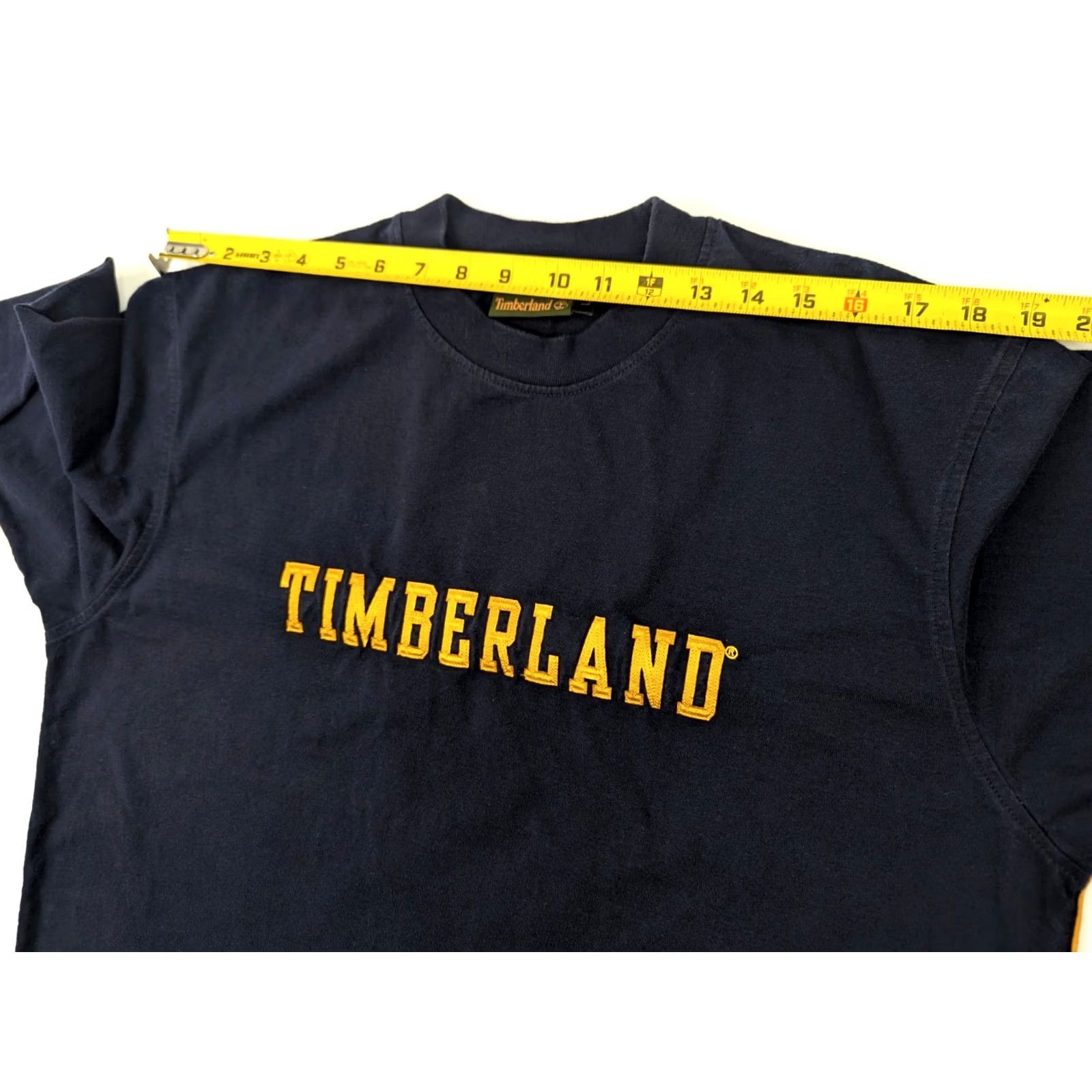 Timberland Vtg Timberland Long Sleeve Crew Neck Men L Navy Blue Gold Embroider Spellout 90s Retro Vintage Logo T-Shirt Shirt Size US L / EU 52-54 / 3 - 6 Thumbnail