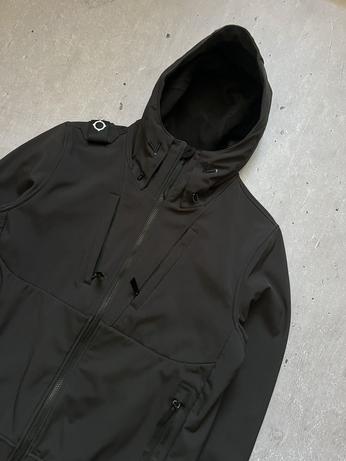 MA.STRUM MA.STRUM Soft Shell Black Hooded Jacket L Genuine Authentic Size US L / EU 52-54 / 3 - 2 Thumbnail