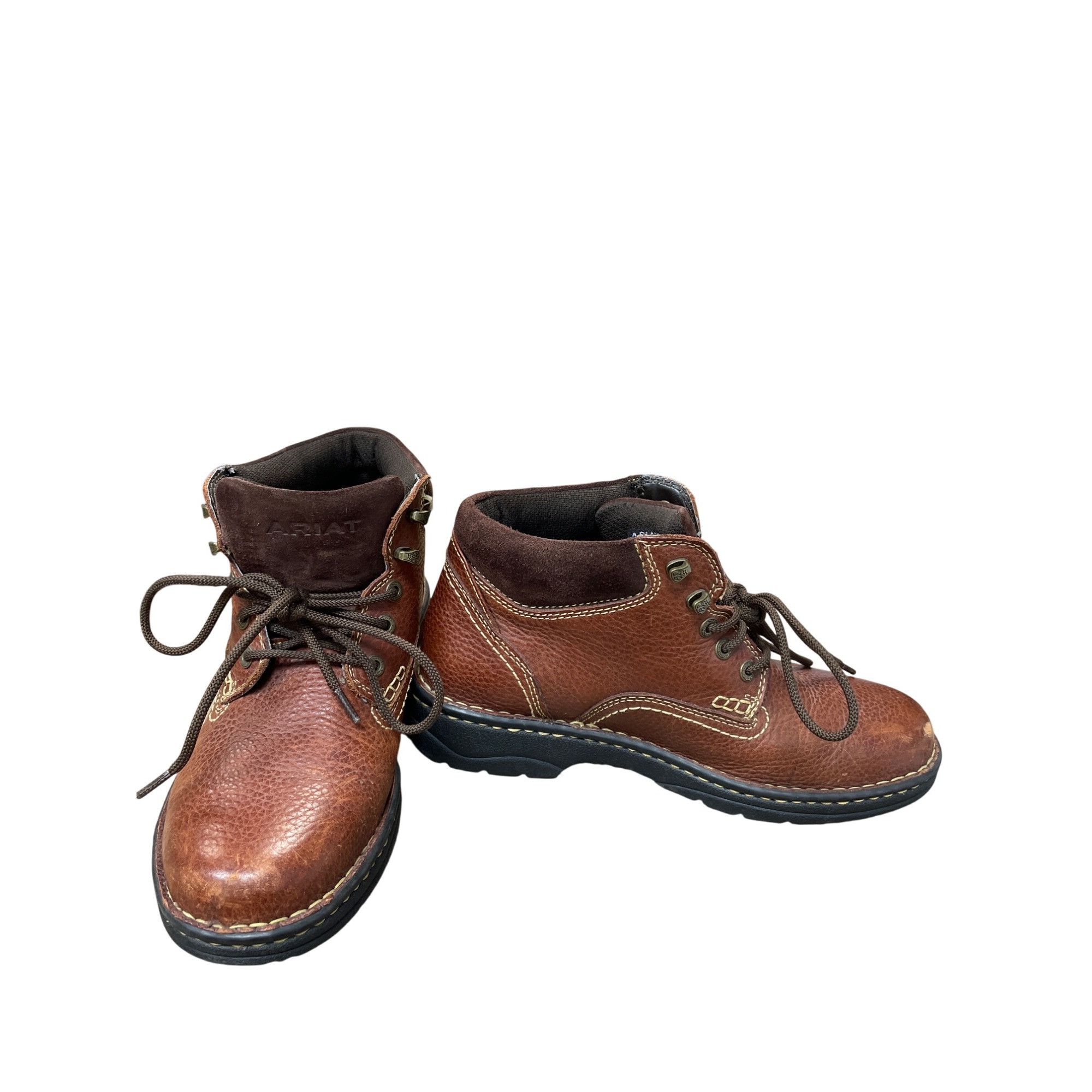 Ariat Ariat Womens Brown Leather Terrain Lace-Up Ankle Boots Size Size US 8 / IT 38 - 1 Thumbnail