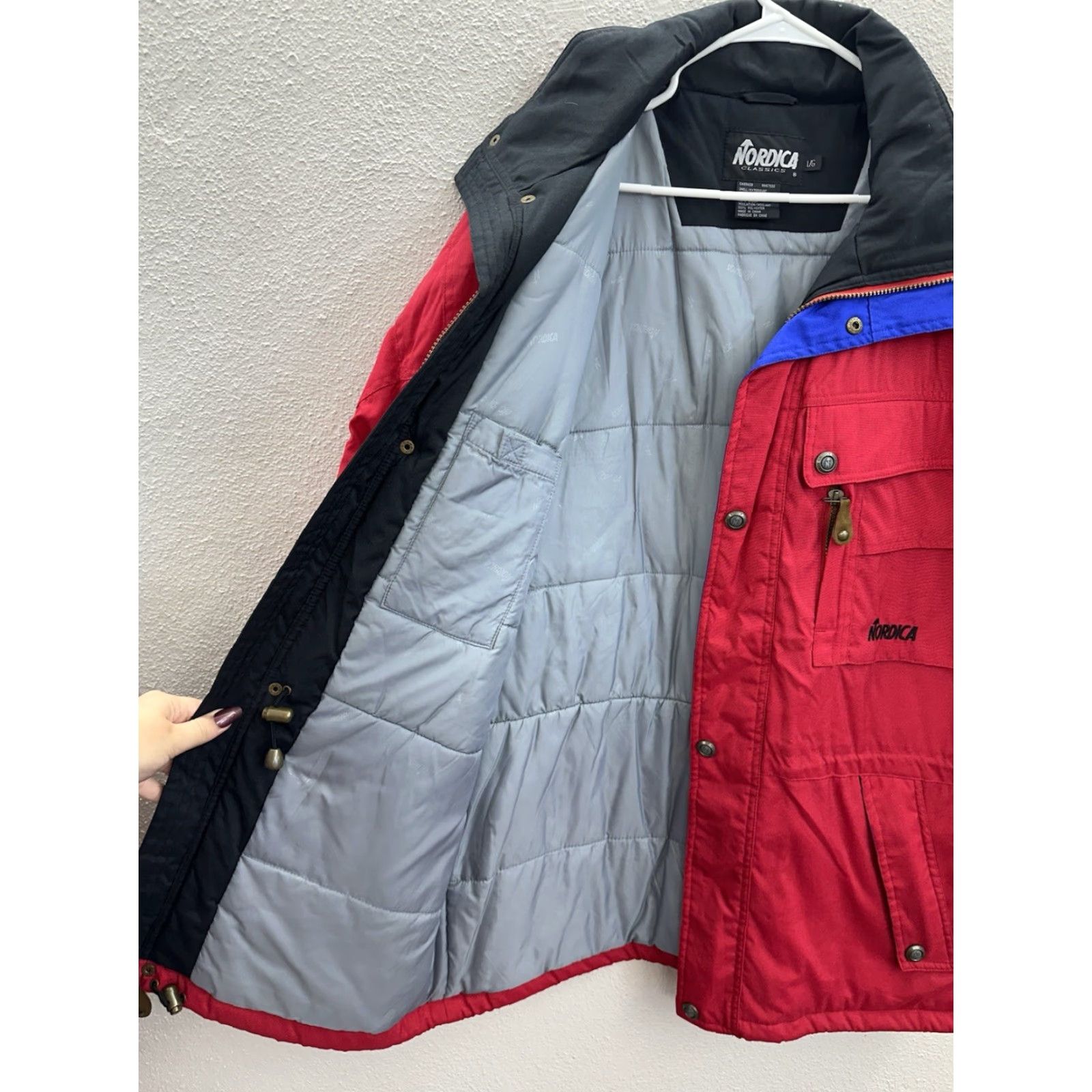 Vintage Nordica Classics Mens Jacket Size Large Red DoubleClose Insulated Ski Winter VTG Size US L / EU 52-54 / 3 - 3 Thumbnail