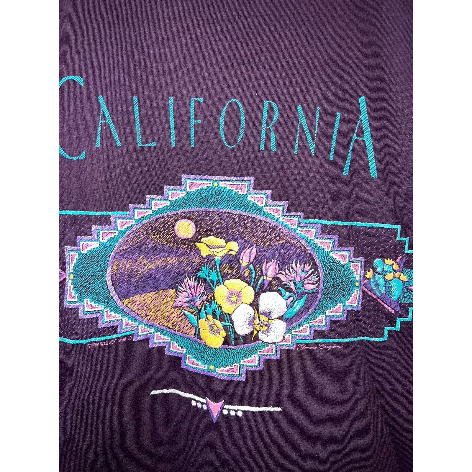 Jerzees Vintage California Nature Shirt Graphic Tee VTG 1990s 90s L Size US L / EU 52-54 / 3 - 2 Thumbnail