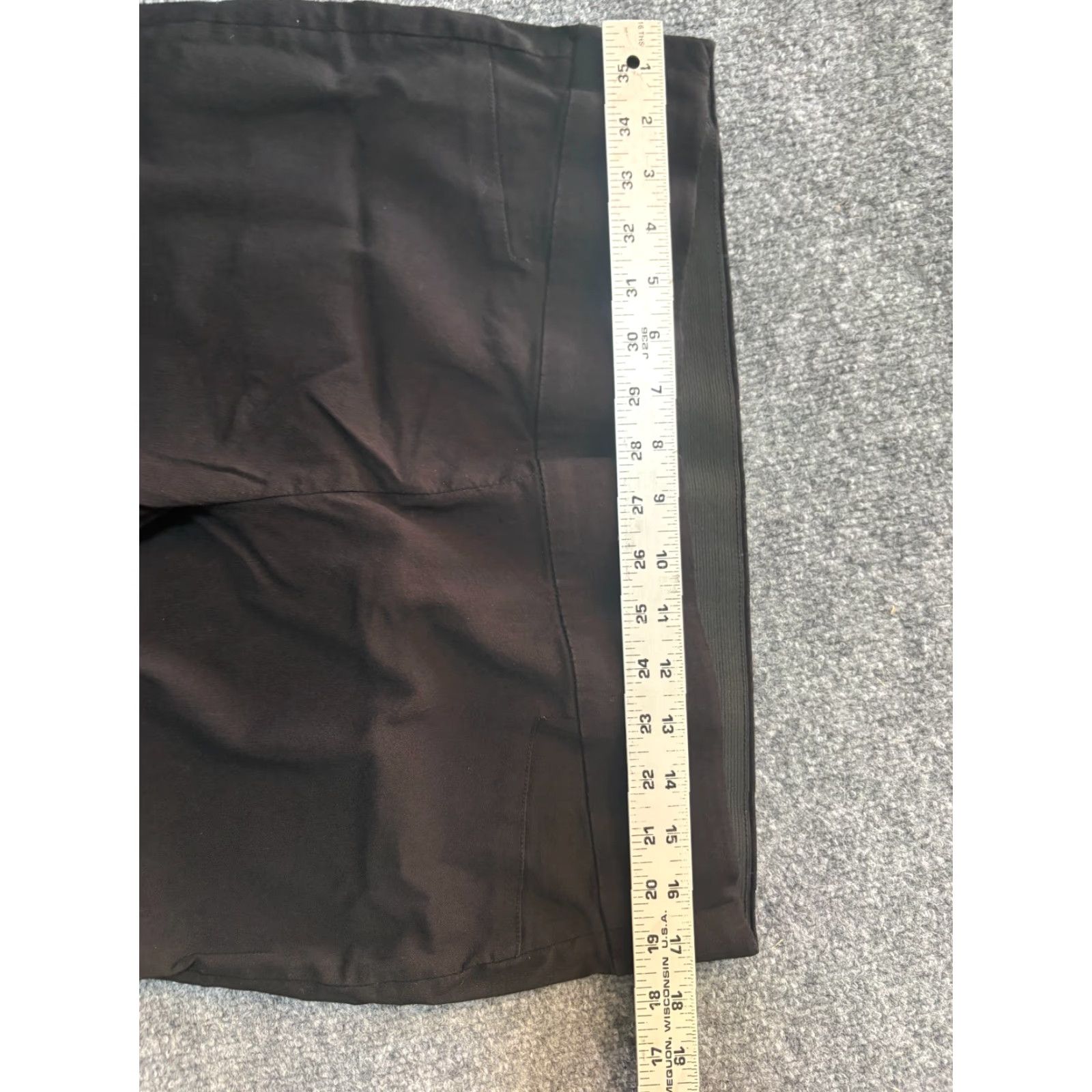 Vintage Rafaella Comfort Pants Womens Black 35" Waist 16 Pull On Stretch Ankle Casual Womens Size 38" / US 16 / IT 52 - 3 Thumbnail