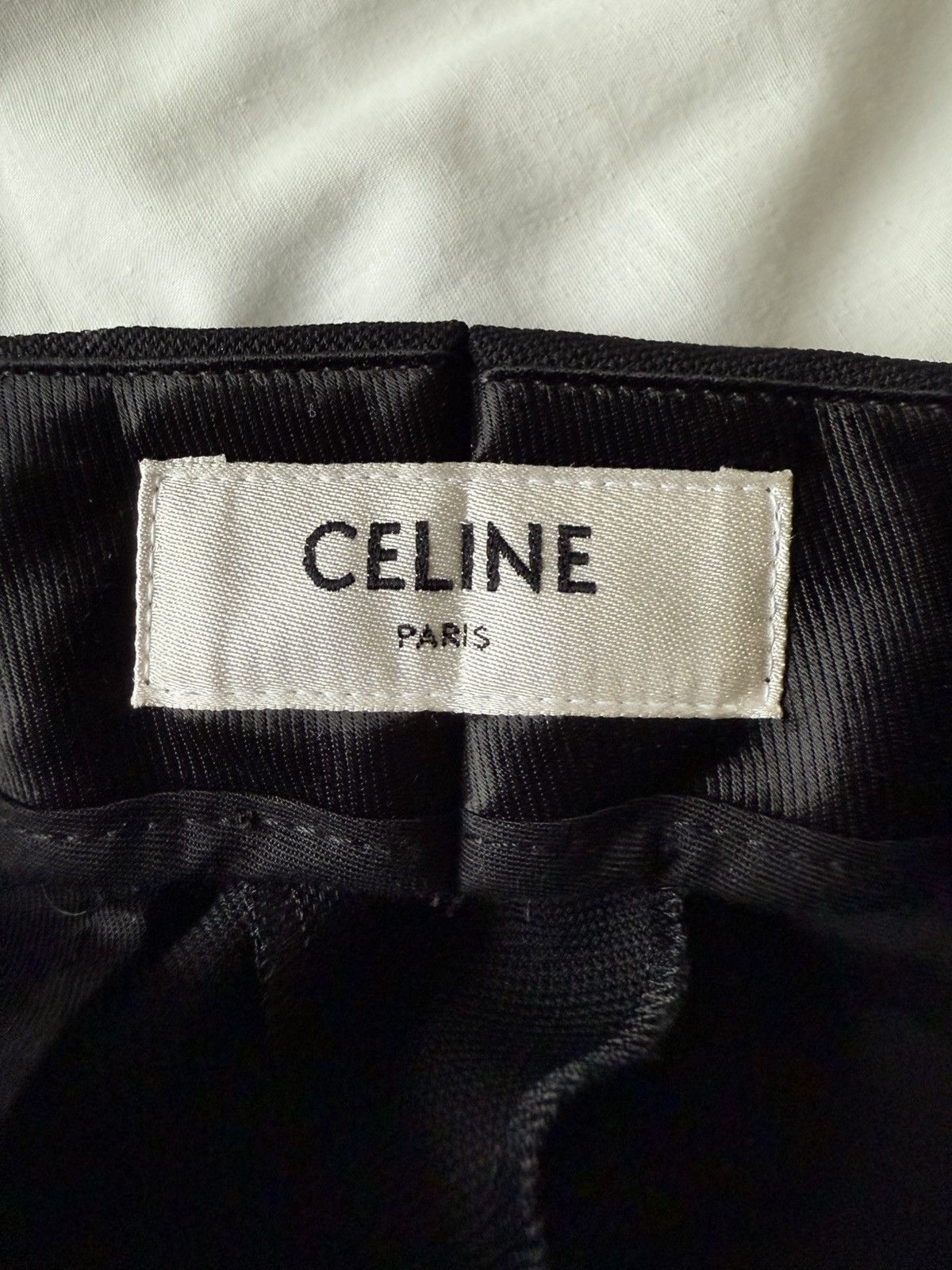 Celine FW19 Celine black 💯% wool trousers pants Hedi Slimane 28 29 Size 25" / US 0 / IT 36 - 13 Thumbnail