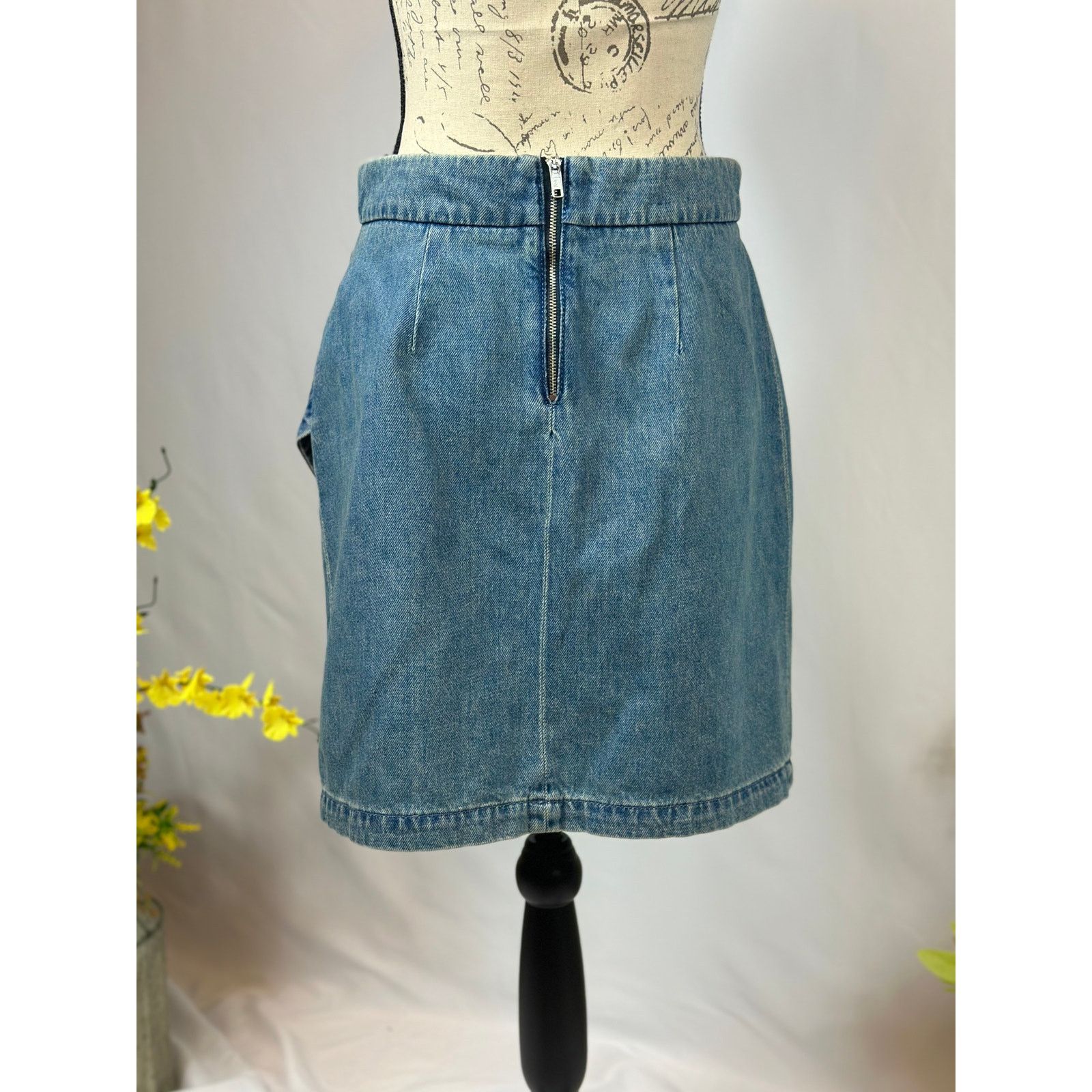 Zadig & Voltaire Zadig & Voltaire Julipe Denim Skirt Light Blue 34 (XS) Size 24" / US 00 / IT 34 - 12 Thumbnail
