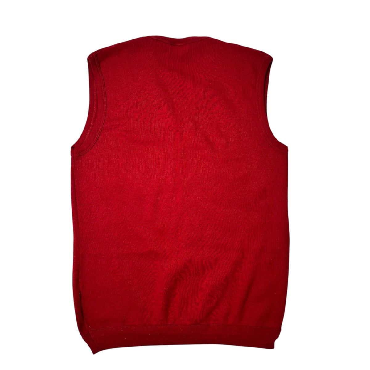 Vintage Vintage 80s Men’s Red Sweater V-Neck Vest XL Made In Italy Size US XL / EU 56 / 4 - 3 Thumbnail