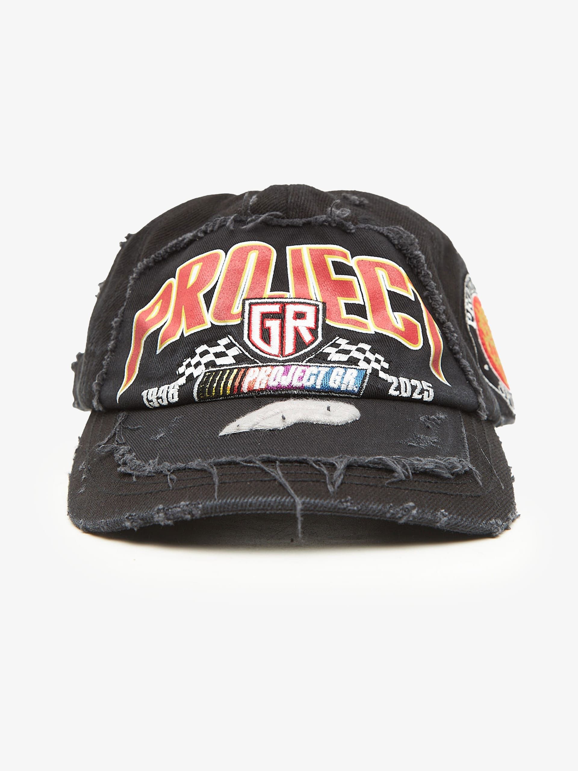 PROJECT G/R Project g/r UPCYCLED RACING CAP Wahed Black hat