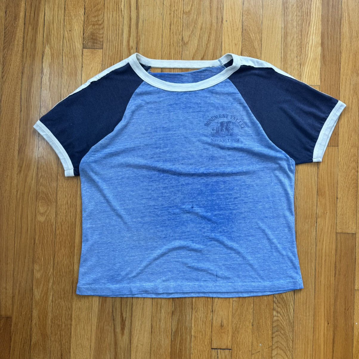 Vintage SINGLE STITCH PAPER THIN RINGER T SHIRT Size US L / EU 52-54 / 3 - 1 Thumbnail