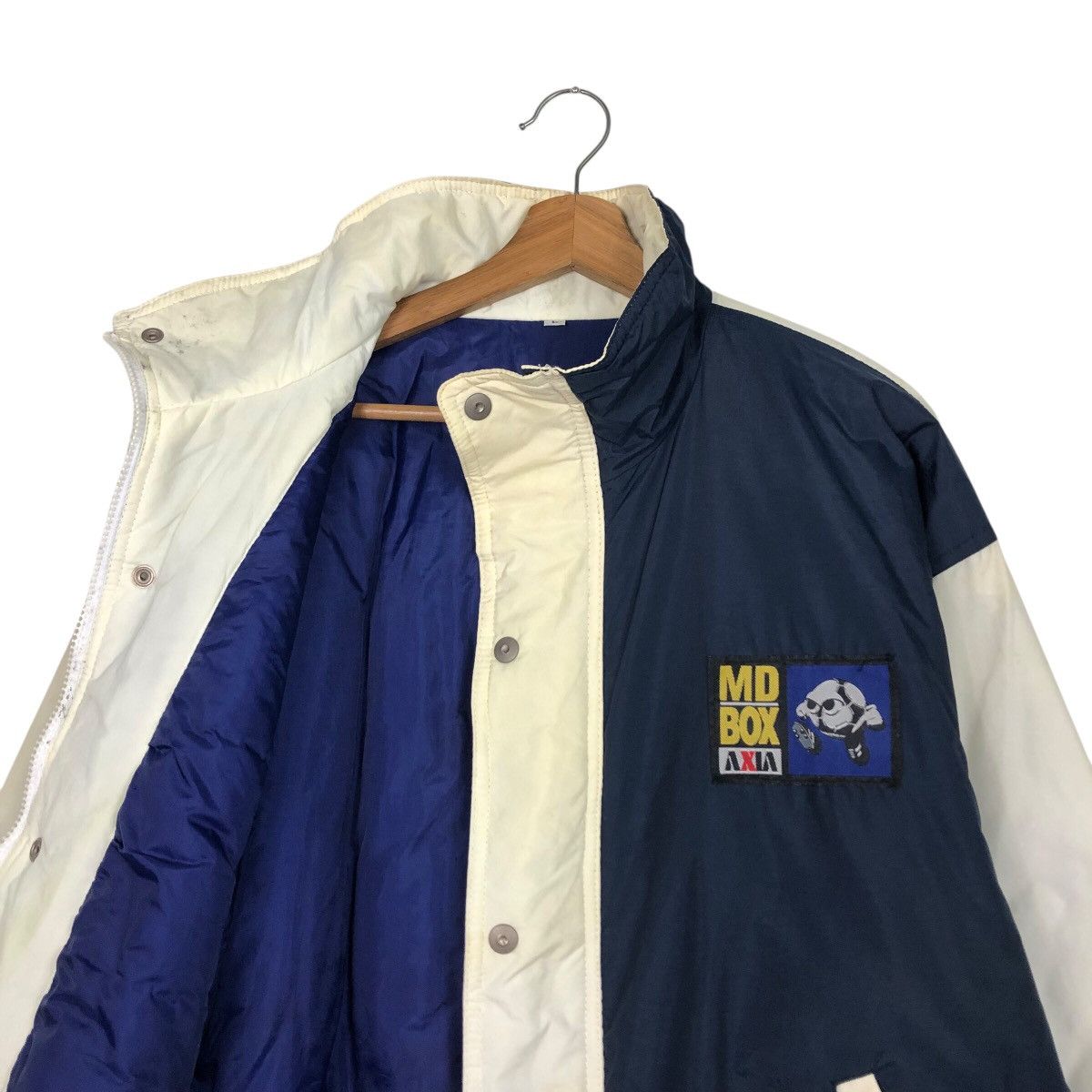 Japanese Brand 📌Vintage Bomber Jacket Sportswear Md Box Axia Big Logo Size US L / EU 52-54 / 3 - 12 Thumbnail