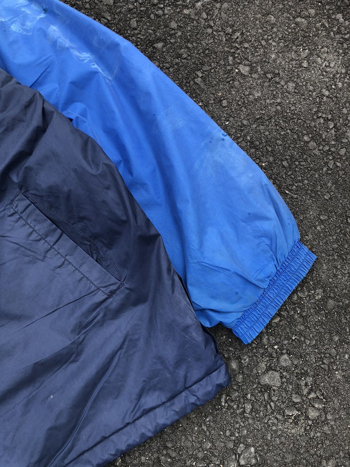 Japanese Brand Vintage Nike Colour Block Lining Logo Embroidery Jacket Size US XXL / EU 58 / 5 - 10 Thumbnail