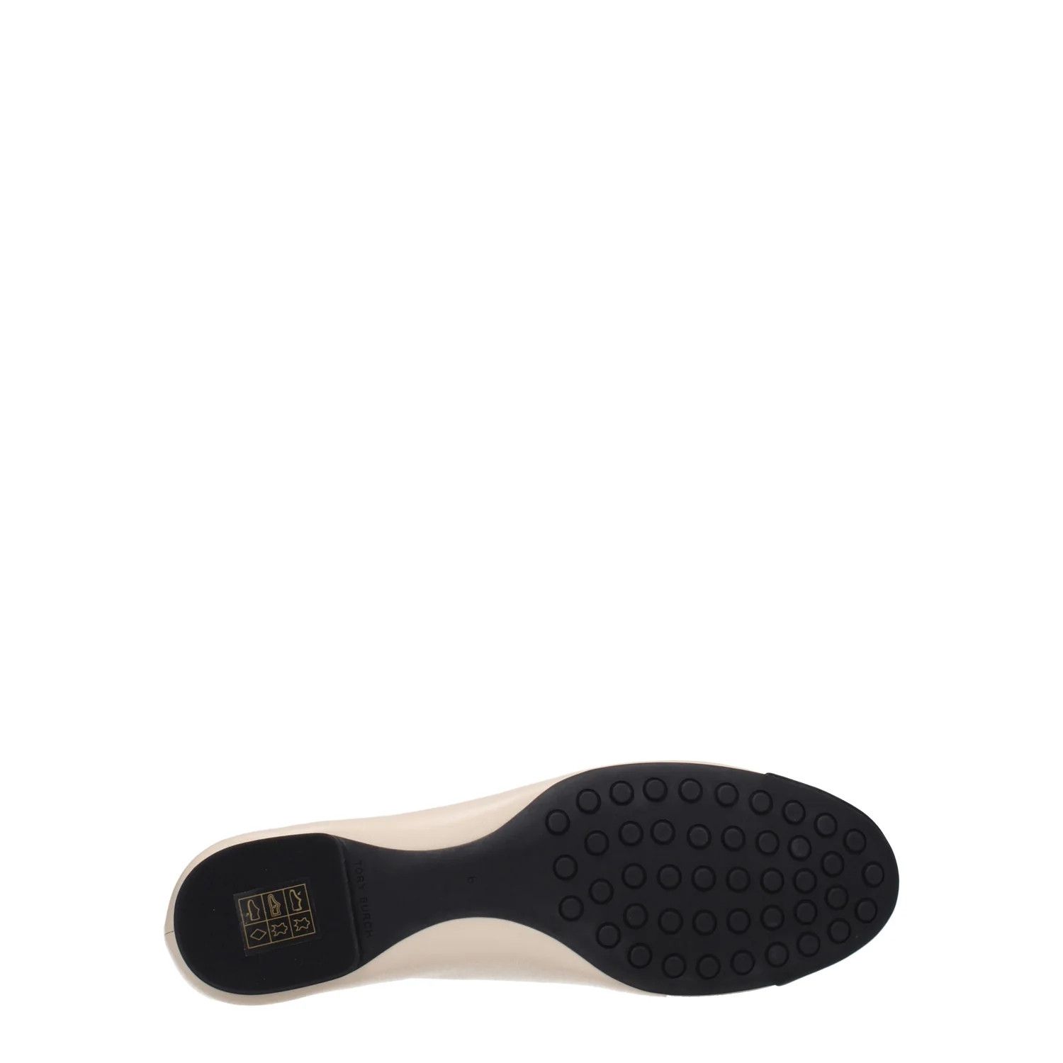 Tory Burch ob1o1e1124 Leather Ballet Flats in Beige & Black Size US 8 / IT 38 - 5 Thumbnail