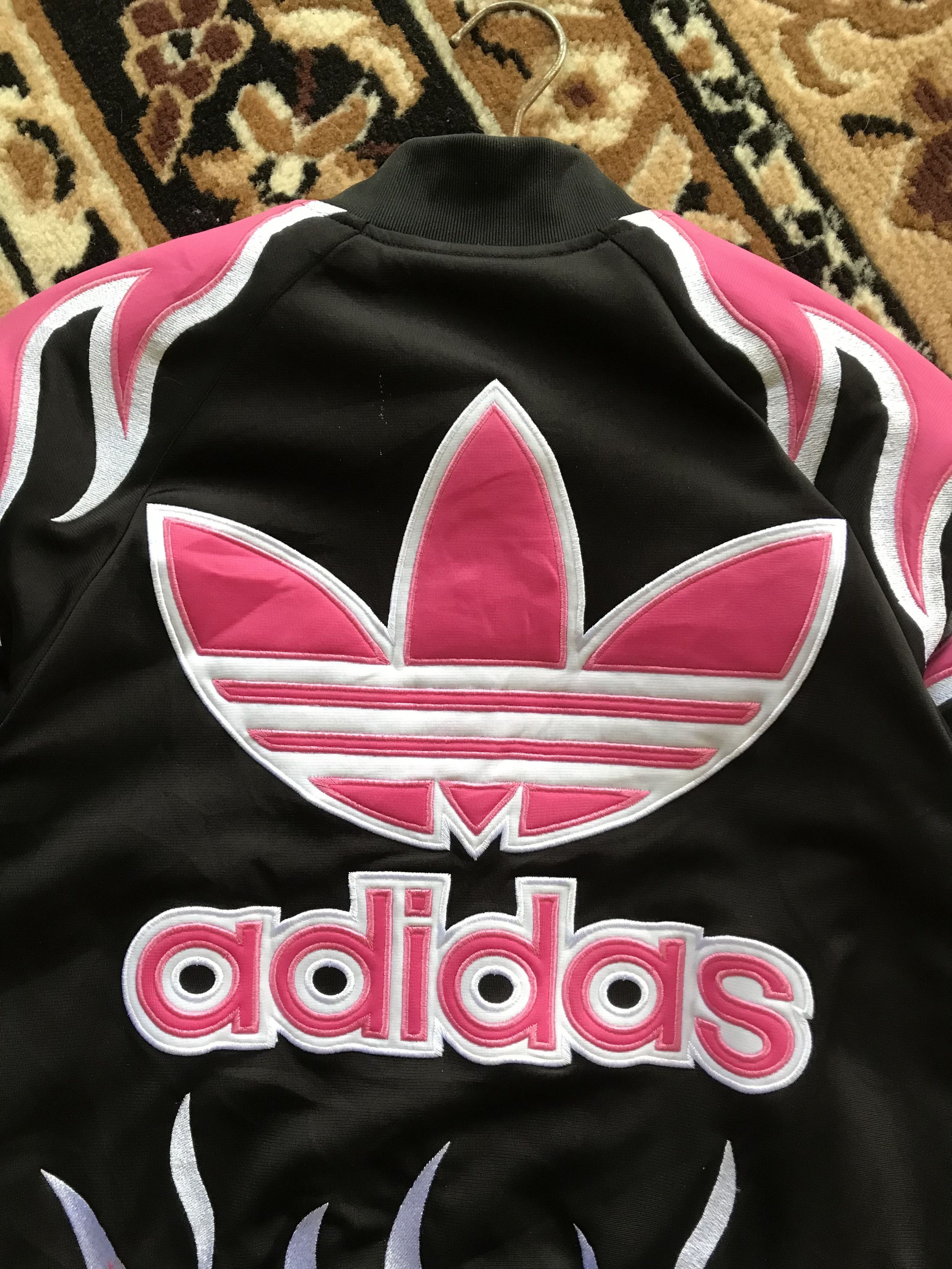 Adidas Rare Item Adidas Jacket x Jeremy Scott Pink Flame Size XS / US 0-2 / IT 36-38 - 3 Thumbnail