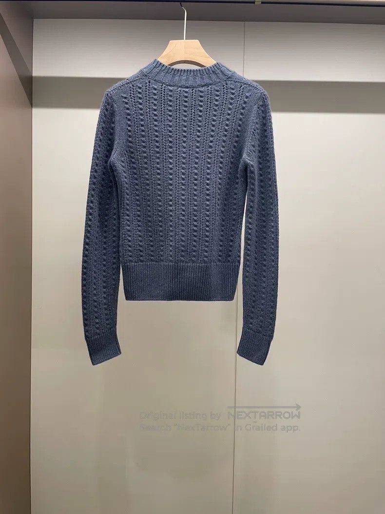 Loro Piana Loro Piana Mist Blue Baby Cashmere V-Neck Sweater Size XXS / US 00 / IT 34 - 2 Thumbnail