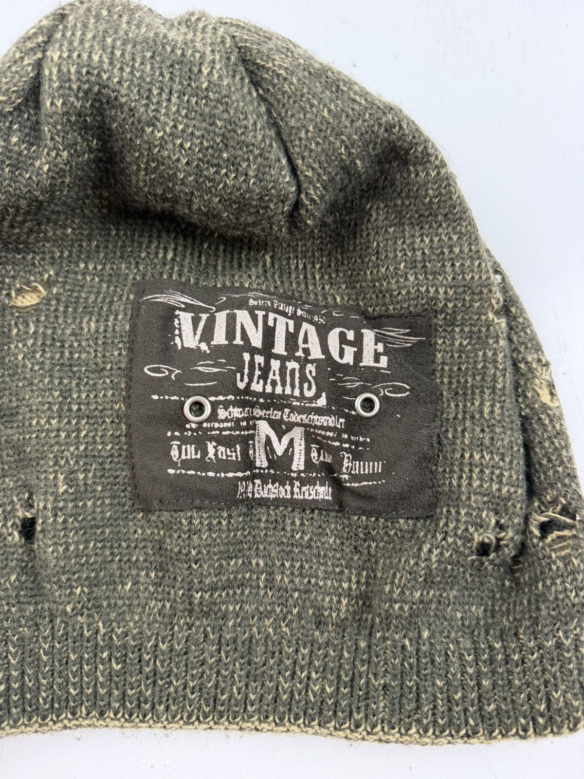 Japanese Brand rare distressed reversible beanie hat tc52 Size ONE SIZE - 4 Thumbnail