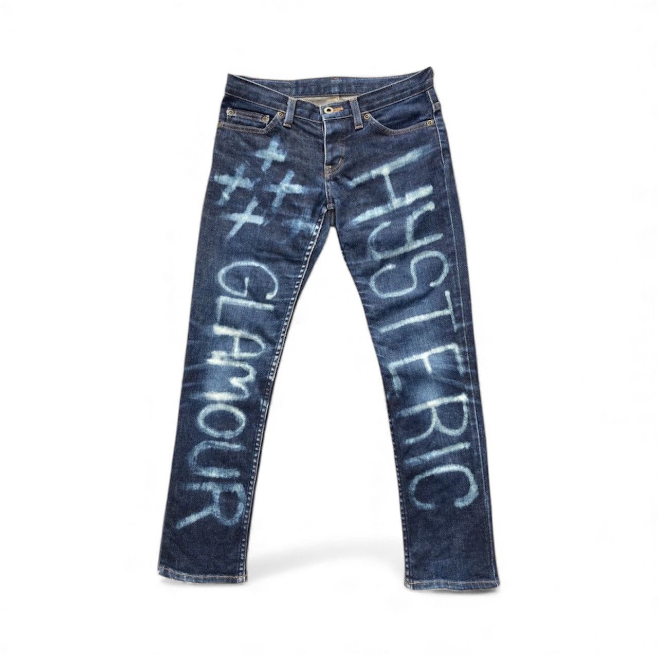 Hysteric Glamour Hysteric Glamour 1 of 1 Bleached Art Skinny Blue Jeans Size 28" / US 6 / IT 42 - 1 Thumbnail