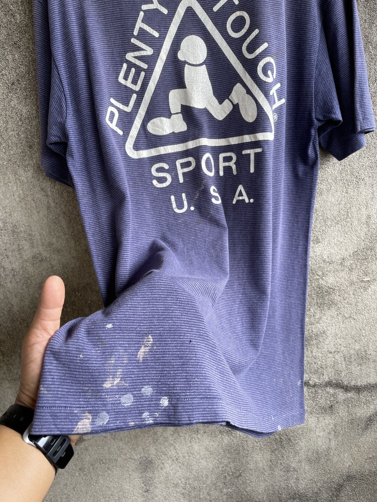 Vintage Last Drop🔥Rare🔥Vtg Plenty Tough Sun Faded ERD GRUNGE TEE Size US L / EU 52-54 / 3 - 8 Thumbnail