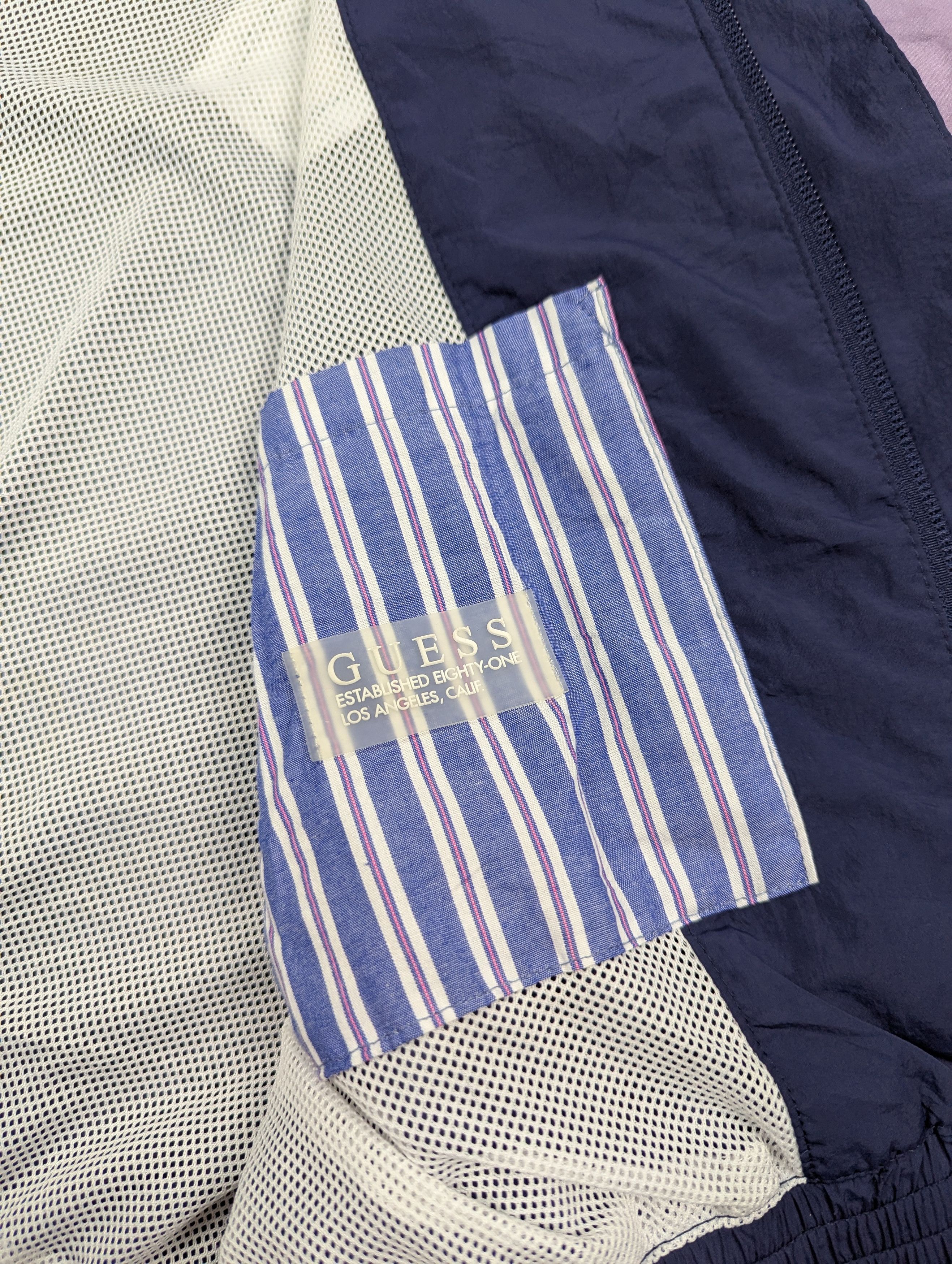 Guess Guess Los Angeles Centre Logo Hooded Light Jacket Size US L / EU 52-54 / 3 - 6 Thumbnail