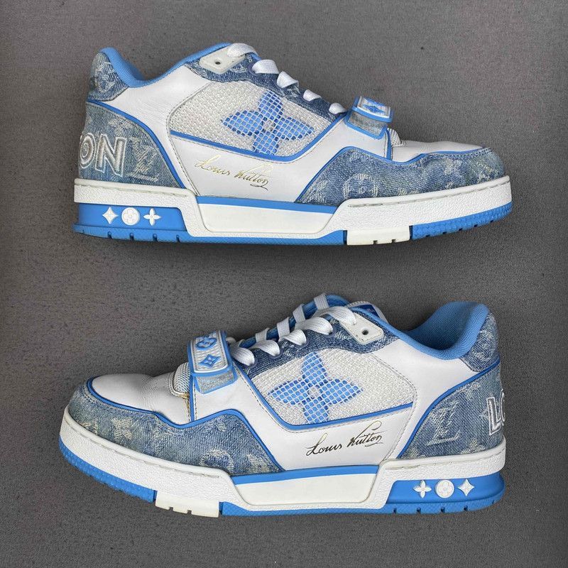 Louis Vuitton Louis Vuitton Trainer Leather Flower Pattern Sneakers -2505 Size US 8 / IT 38 - 8 Thumbnail