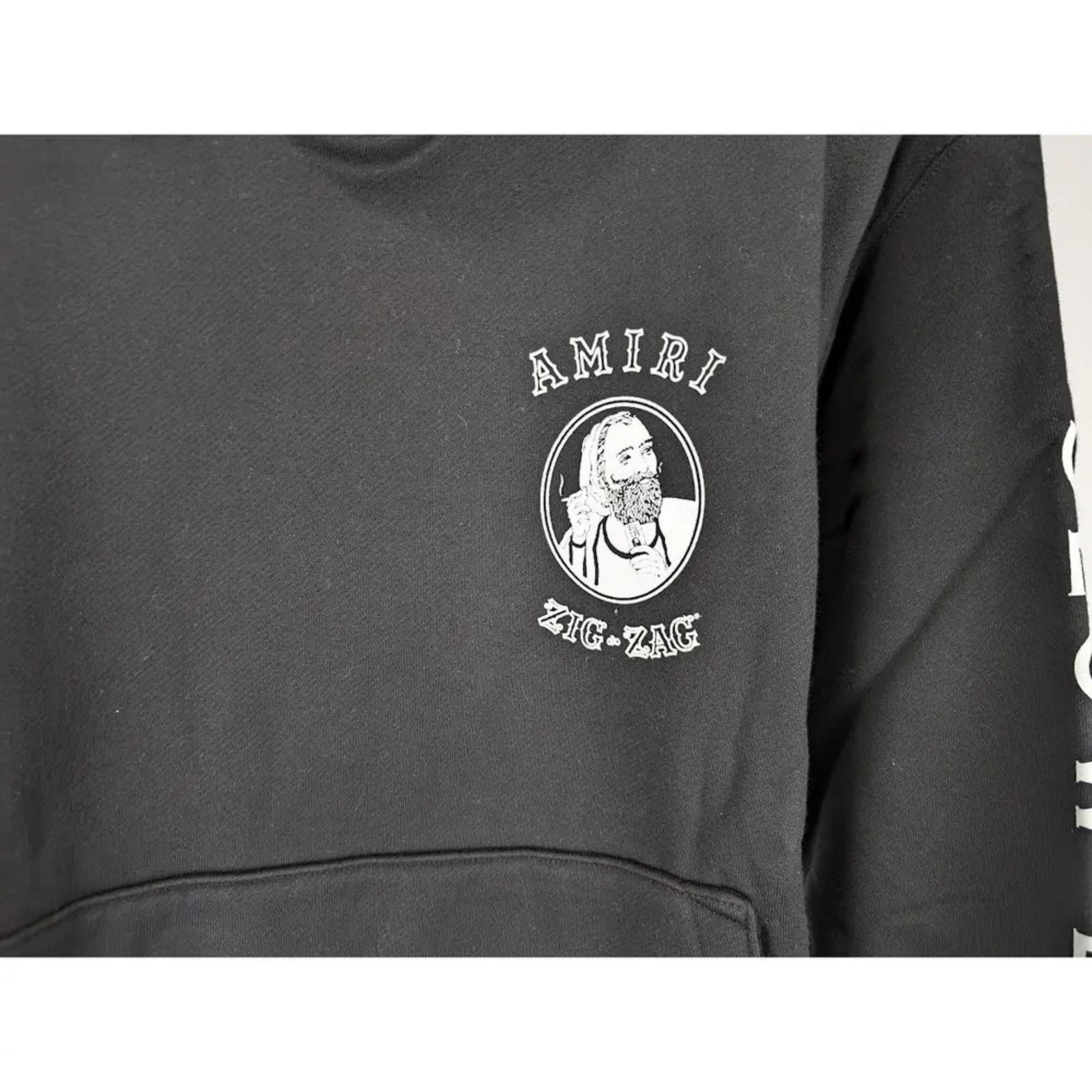 Amiri o1rshd1 Amiri x Zig Zag Hoodie in Black Size US XXL / EU 58 / 5 - 4 Thumbnail