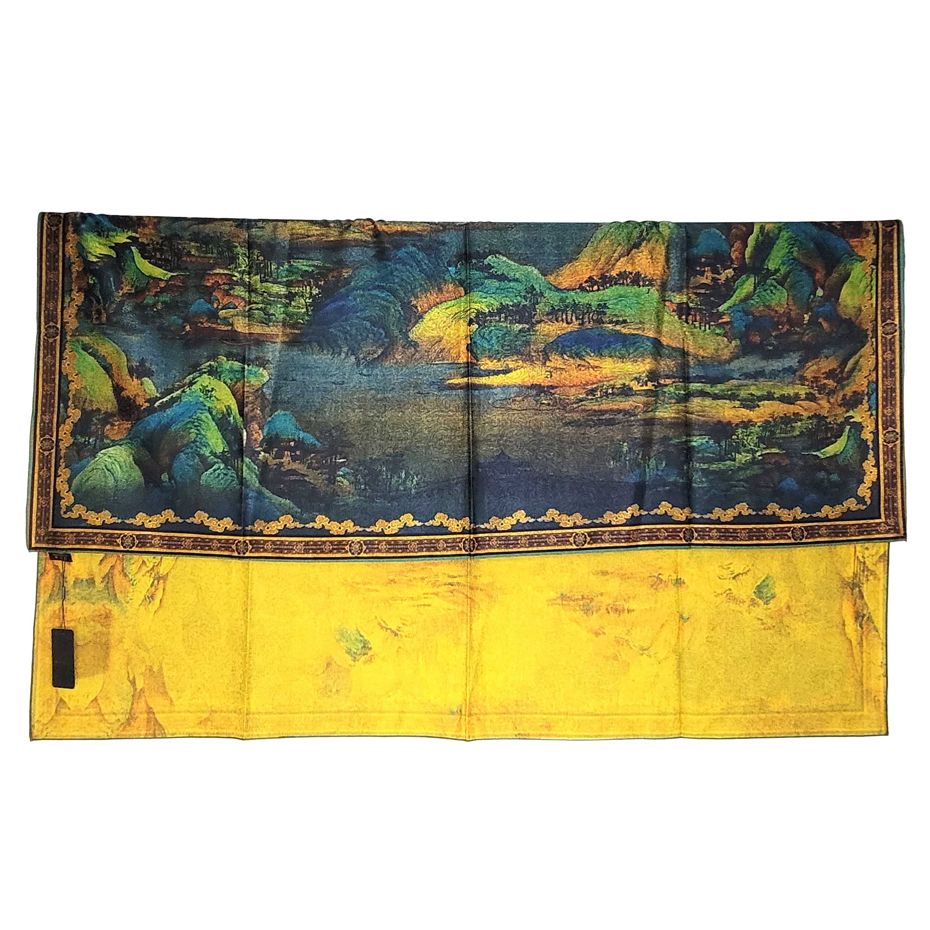 Other NWT Double Sided Silk Scarf 52"x52" Large Square Wrap 3228 Size ONE SIZE - 11 Thumbnail
