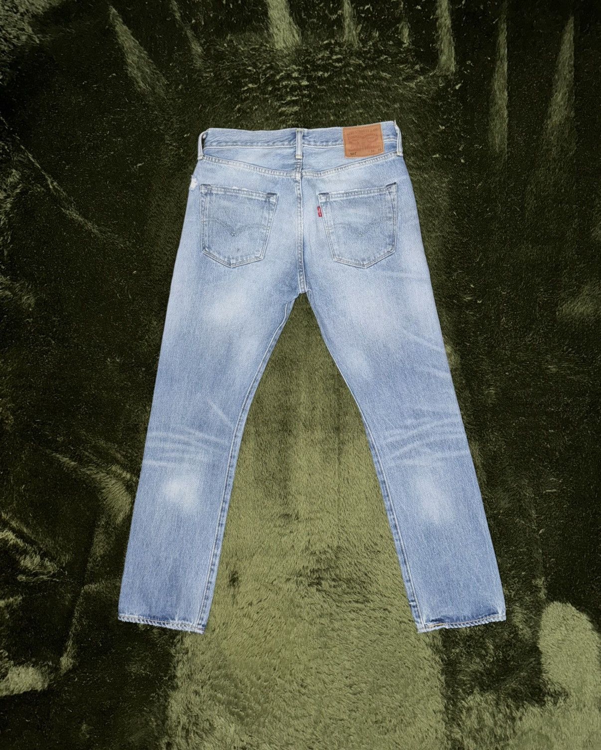 Levi's [W30/L30] Levi’s 501 Distressed Light Indigo Denim Pants Size US 30 / EU 46 - 7 Thumbnail
