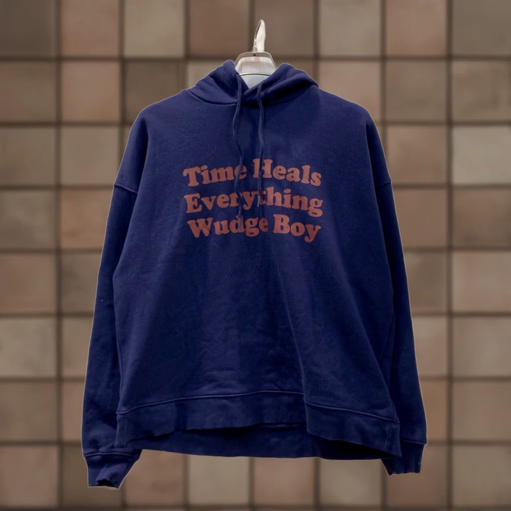 Vintage WudgeBOY Hoodie Men Navy M Size US M / EU 48-50 / 2 - 1 Thumbnail