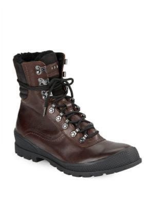 John Varvatos Shearling Lined Leather Hiking Boot. 9.5 Size US 9.5 / EU 42-43 - 4 Thumbnail