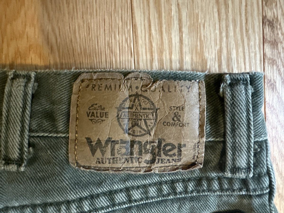 Vintage × Wrangler Wrangler Green Denim Jeans Size US 32 / EU 48 - 3 Thumbnail