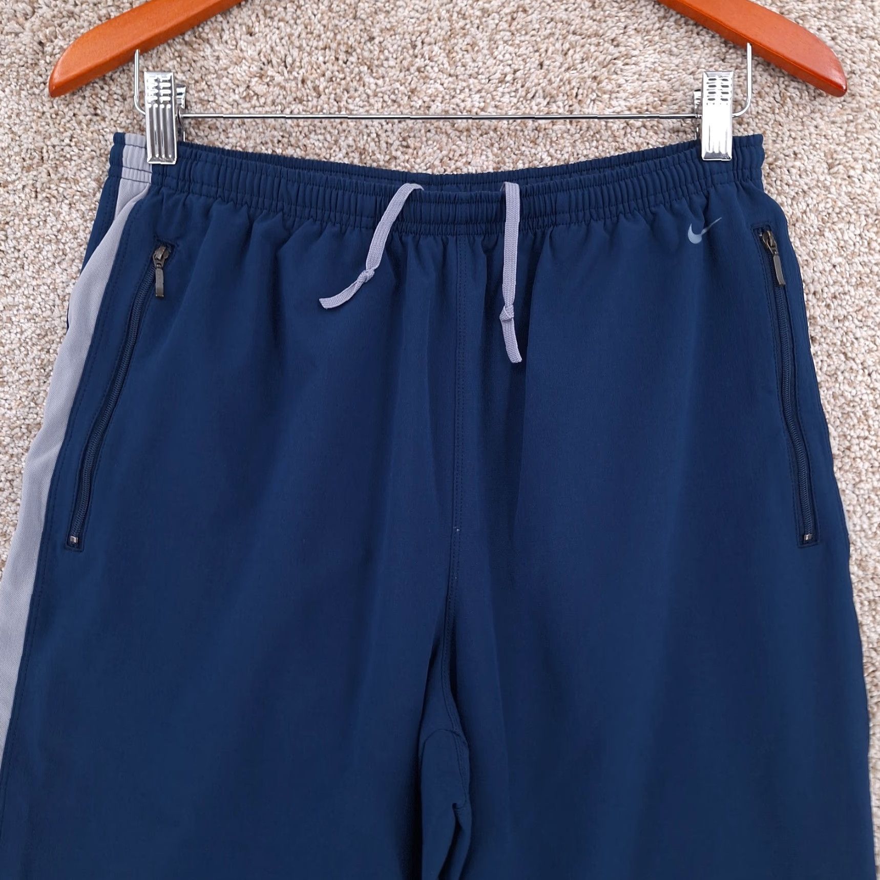 Nike VINTAGE Nike Pants Mens Medium Blue Unlined Lightweight Ankle Zip Jogger Y2k Size US 31 - 2 Thumbnail