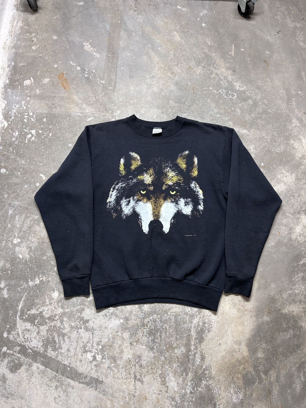 Vintage Vintage 90’s Wolf Animal Nature Sweatshirt Size US M / EU 48-50 / 2 - 1 Thumbnail