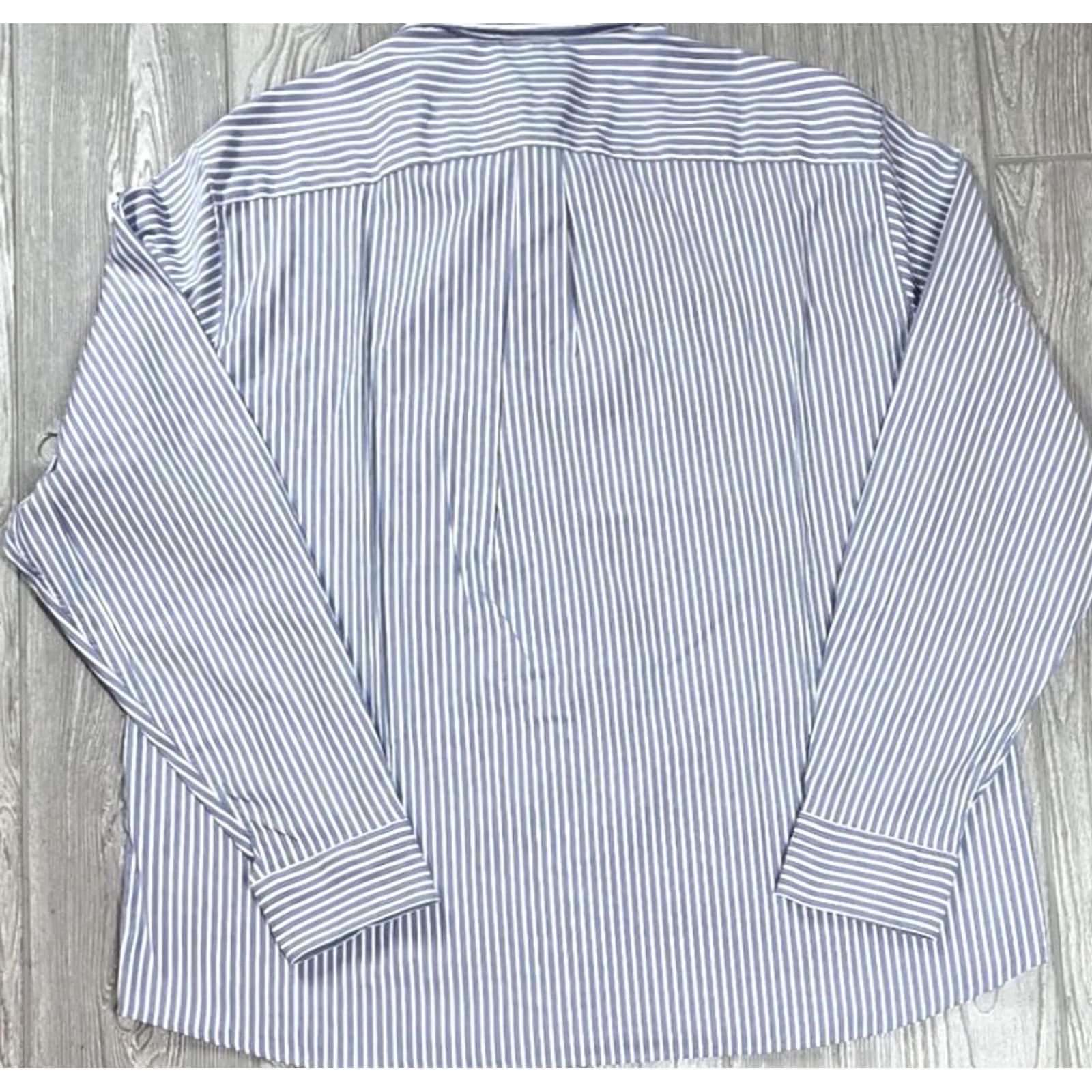 Vineyard Vines Vineyard Vines Shirt Men XL Blue Stripe Button-Up On The Go Performance BRR Shirt Size US XL / EU 56 / 4 - 6 Thumbnail