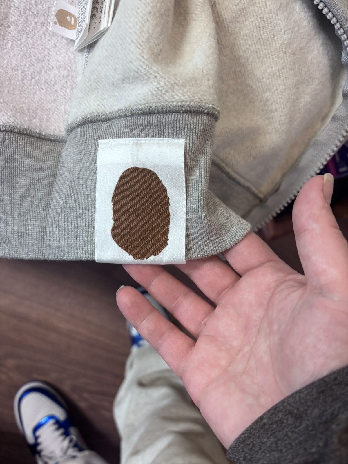 Bape Bape giant shark full zip gray Size US M / EU 48-50 / 2 - 6 Thumbnail