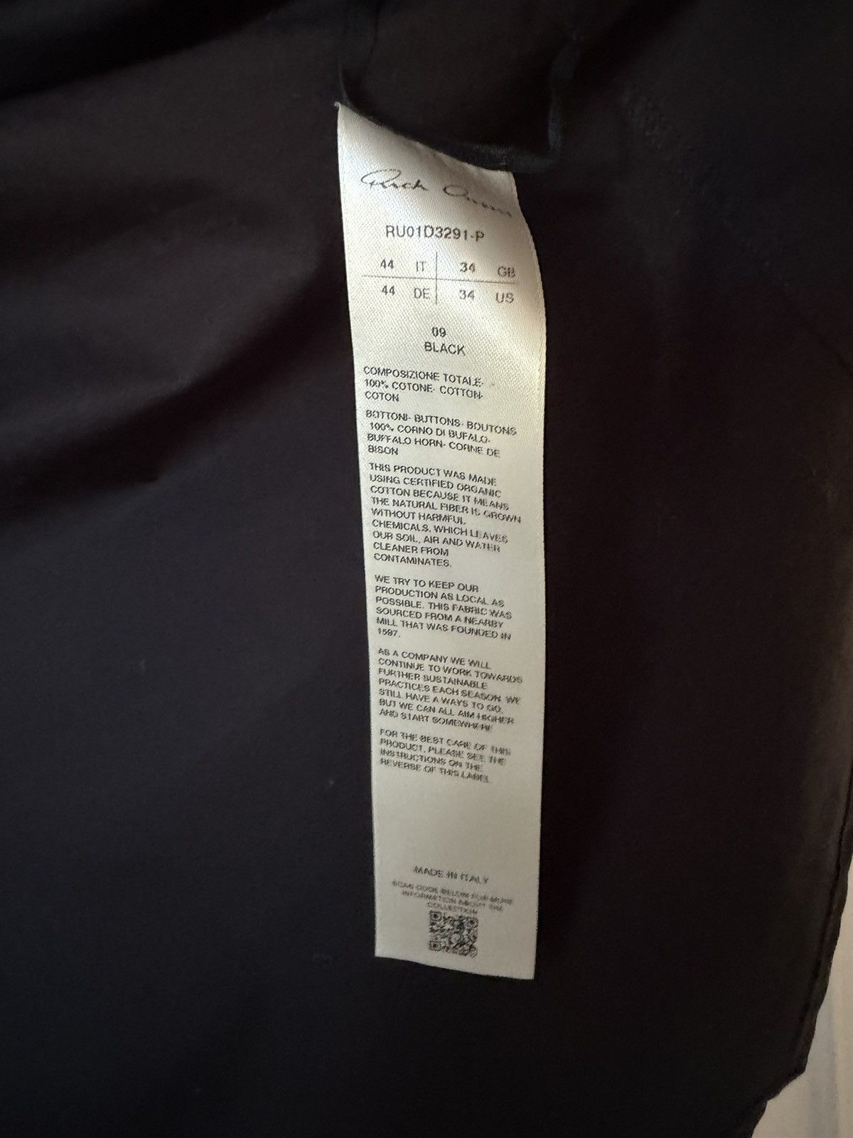 Rick Owens Rick Owens work shirt Size US S / EU 44-46 / 1 - 3 Thumbnail