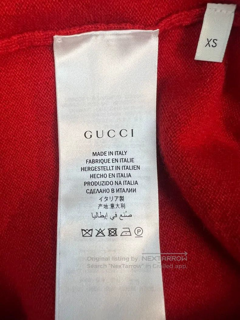 Gucci Gucci Small fragrance style cashmere short sleeves Size XS / US 0-2 / IT 36-38 - 4 Thumbnail
