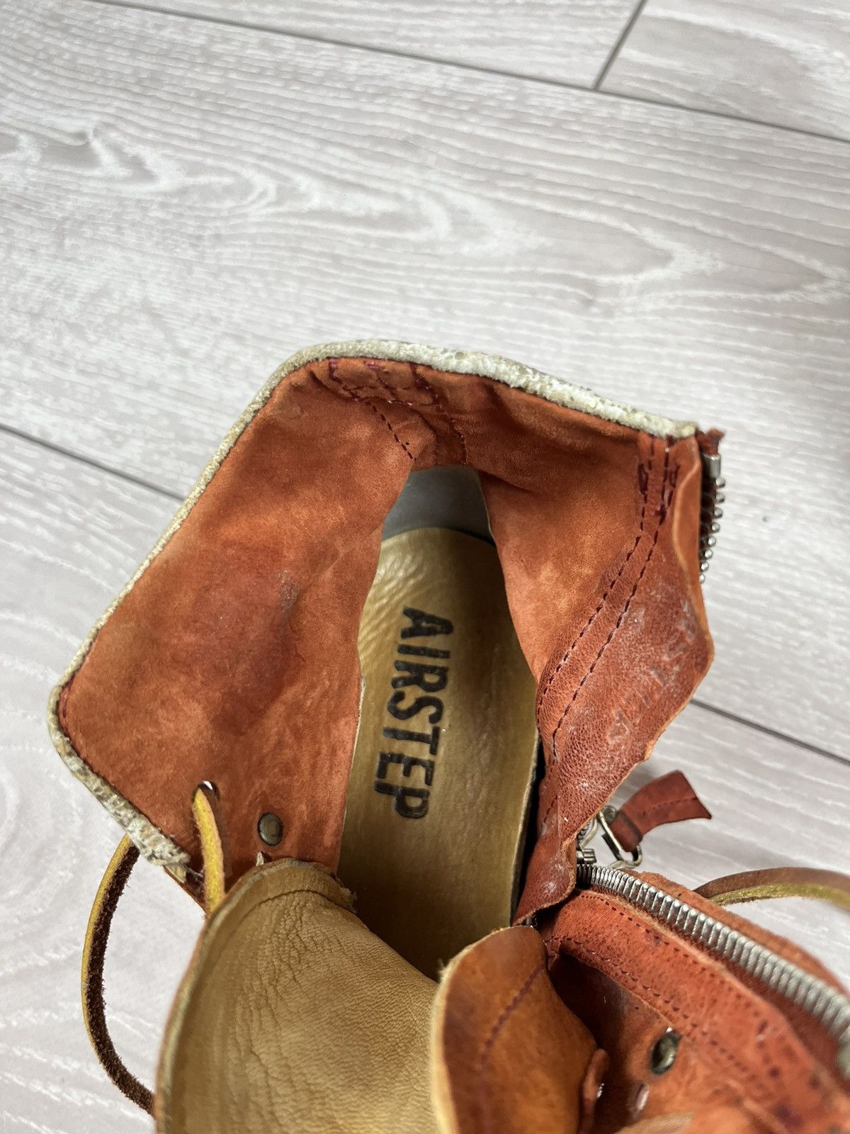 A.S.98 Airsteps A.S. 98 Avante Garde Leather Hi Top Sneakers Boots Size US 7 / IT 37 - 13 Thumbnail
