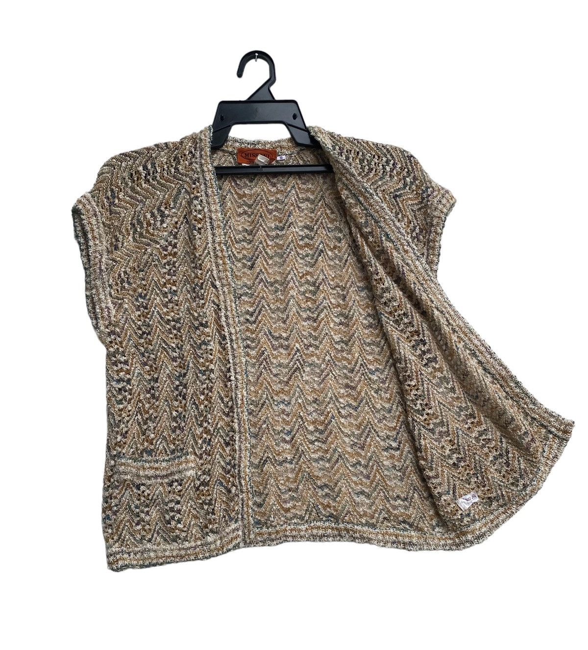 Missoni × Vintage Vtg 80s MISSONI crocket knit sweater cardigan Small size Size S / US 4 / IT 40 - 2 Thumbnail