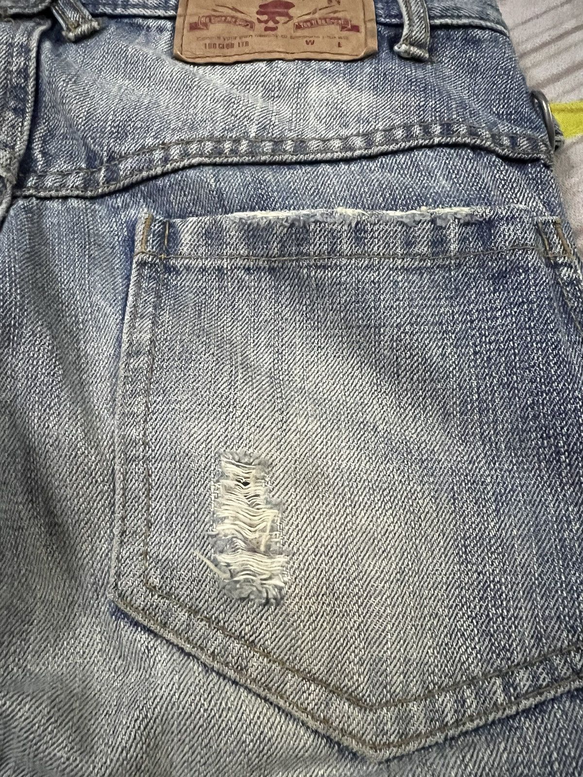 If Six Was Nine × Japanese Brand × Seditionaries HUNDREDCLUB SEARCH AND DESTROY ANARCHY DISTRESSED JEANS Size US 28 / EU 44 - 12 Thumbnail