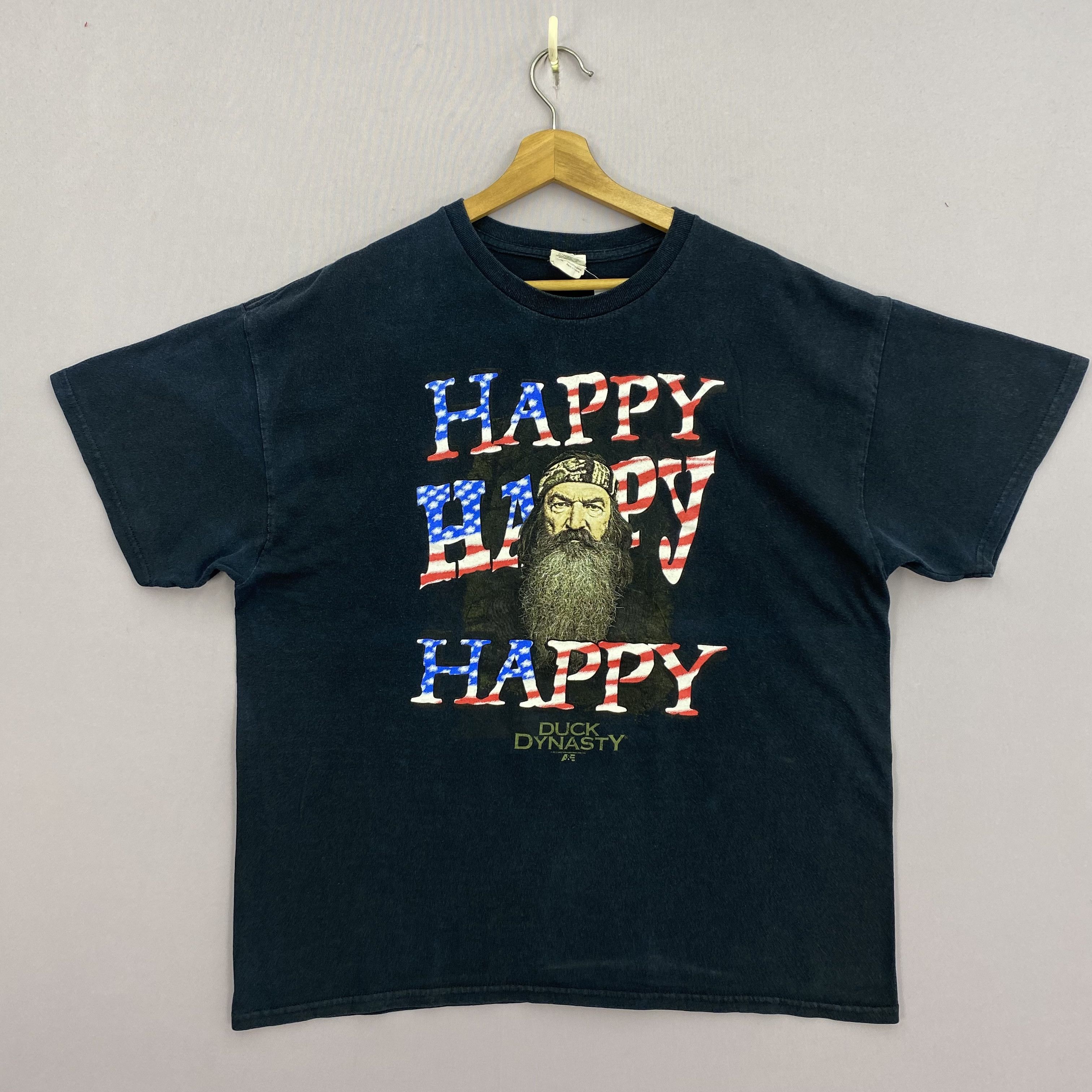 Vintage Vintage Duck Dynasty T-Shirt Happy Happy Happy Crewneck Tee Size US L / EU 52-54 / 3 - 1 Thumbnail