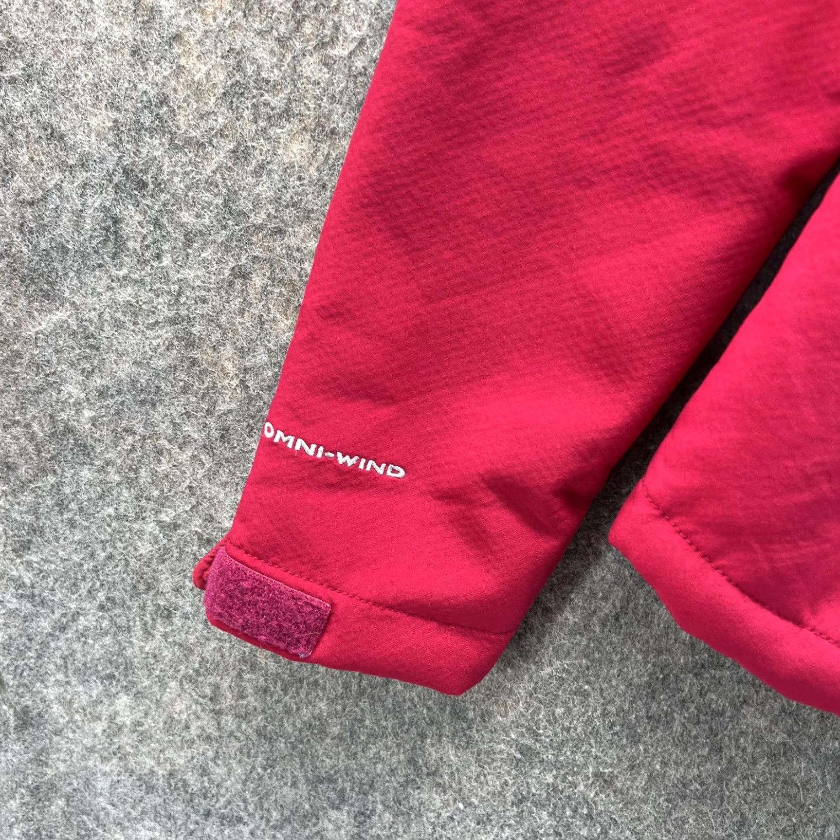 Vintage Columbia Jacket Women XS Red Full Zip Omni Wind Block Hoodie Lined Hooded Basic Jacket Regular Fit Size XS / US 0-2 / IT 36-38 - 3 Thumbnail