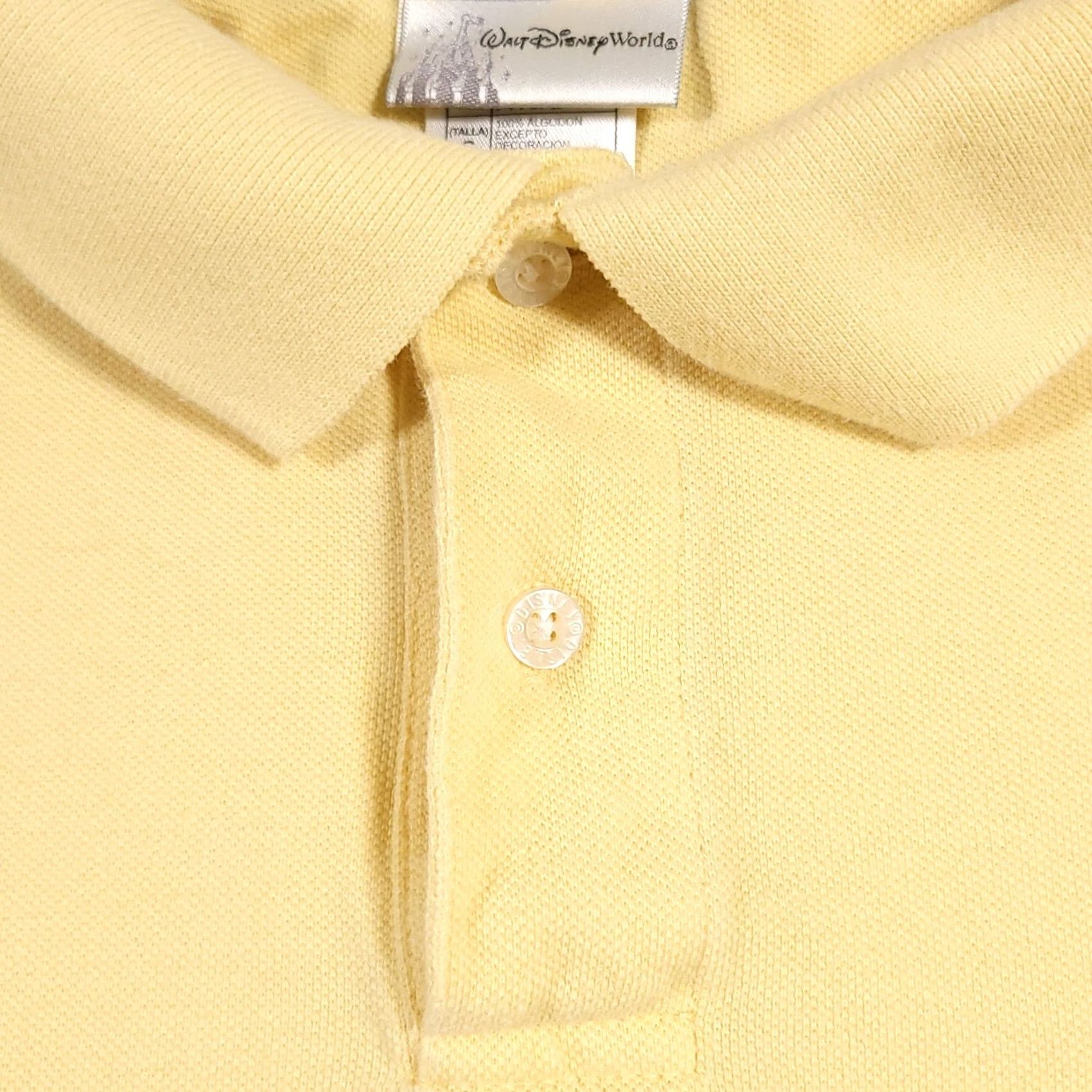 Disney Walt Disney World Polo Shirt Mens L Yellow Embroidered Mickey Mouse Golf Size US L / EU 52-54 / 3 - 5 Thumbnail