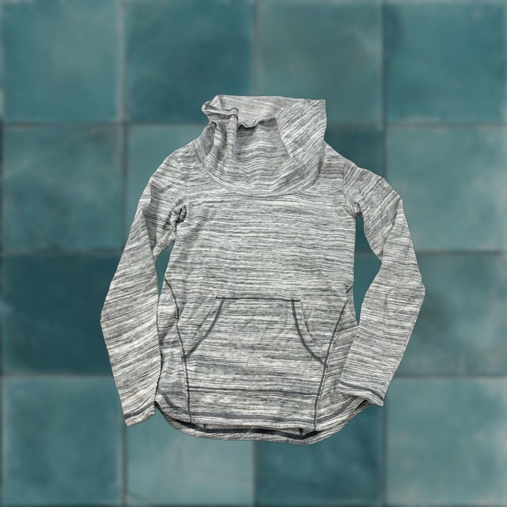 Vintage Lucy Sweatshirt XS Gray Women's Pullover Lightweight Funnel Neck, Regular Fit, Pre-owned Size XS / US 0-2 / IT 36-38 - 1 Thumbnail