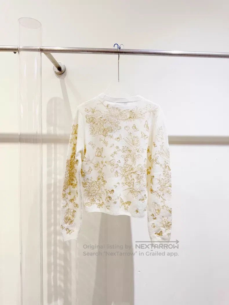 Dior Dior Golden thread butterfly sweater Size S / US 4 / IT 40 - 6 Thumbnail