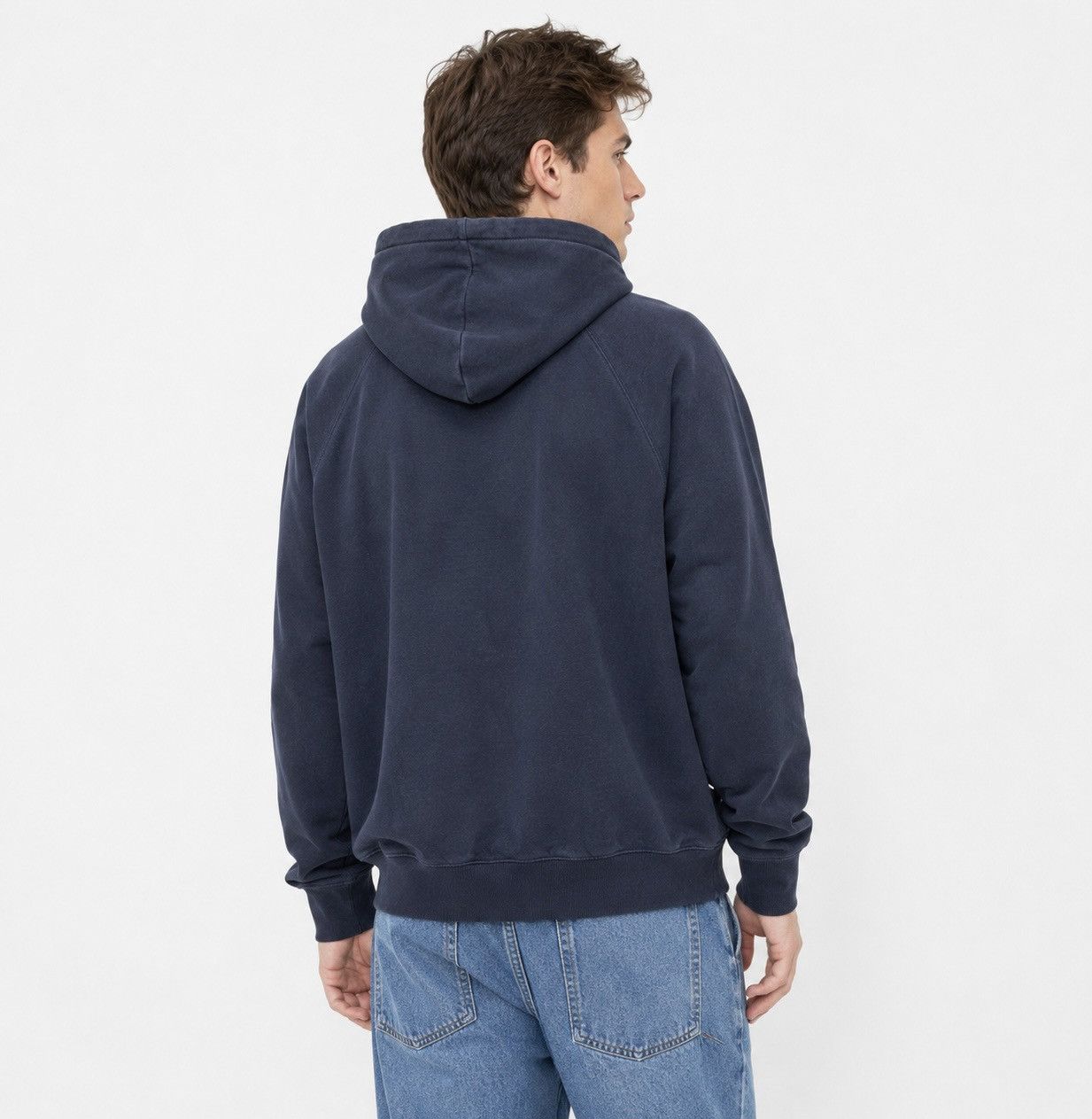 Carhartt Carhartt WIP Hooded Chase Sweat Hoodie Blue Long Sleeve Top Size US M / EU 48-50 / 2 - 2 Thumbnail