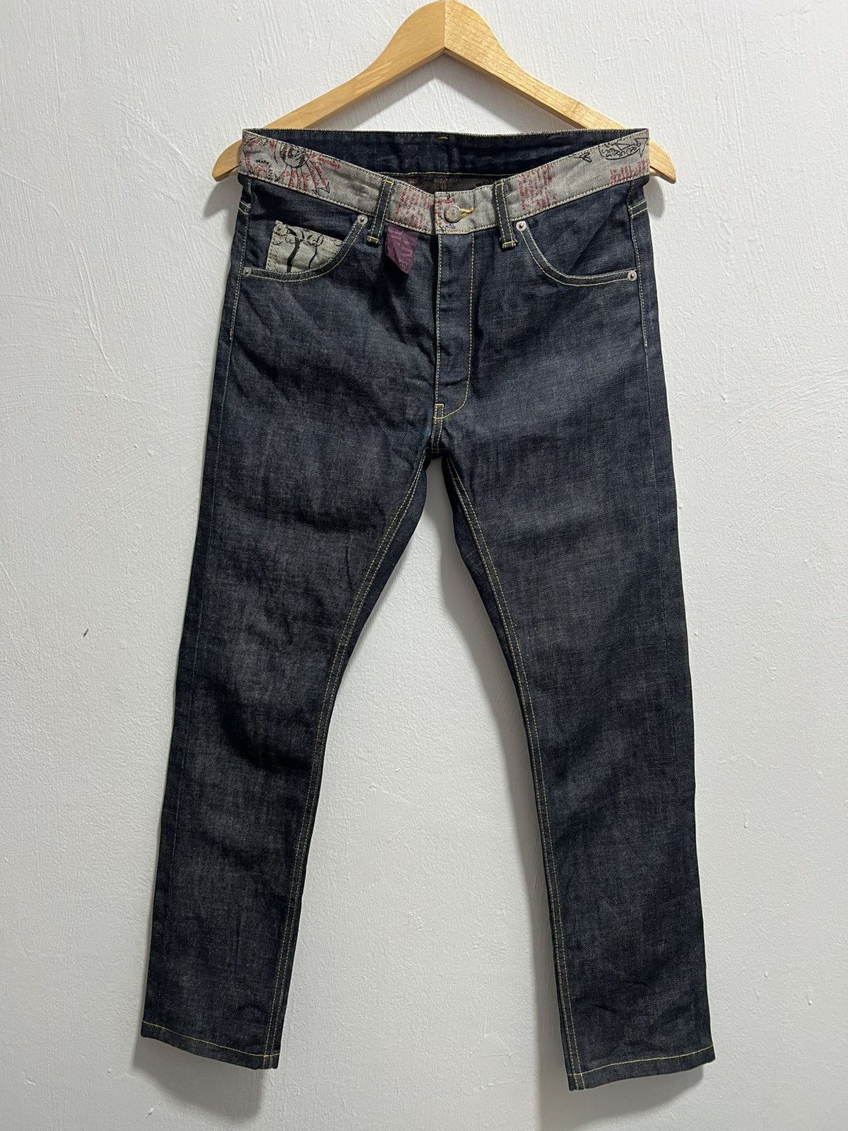 Vivienne Westwood Vivienne Westwood Archive Graphic Print Punk Jeans (Size 30) Size US 30 / EU 46 - 1 Thumbnail