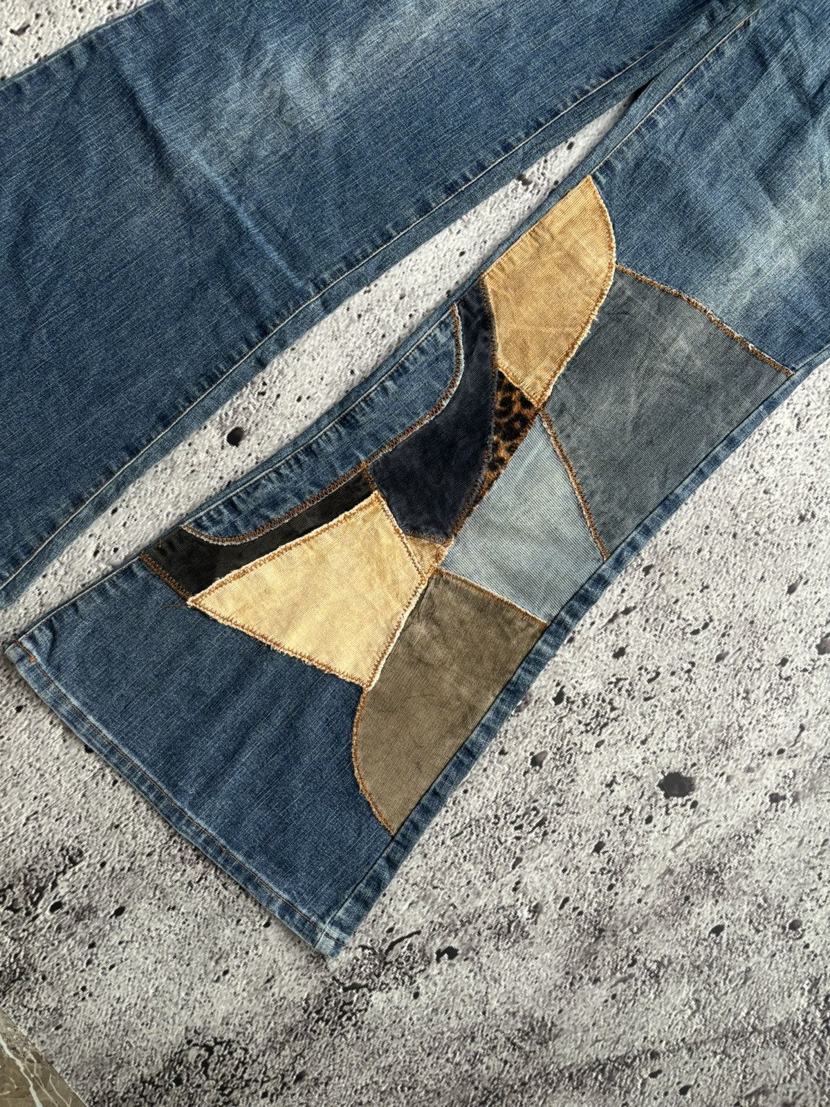 Tornado Mart Y2k Flare Jeans deep to deep Wide leg style jeans Size US 28 / EU 44 - 7 Thumbnail