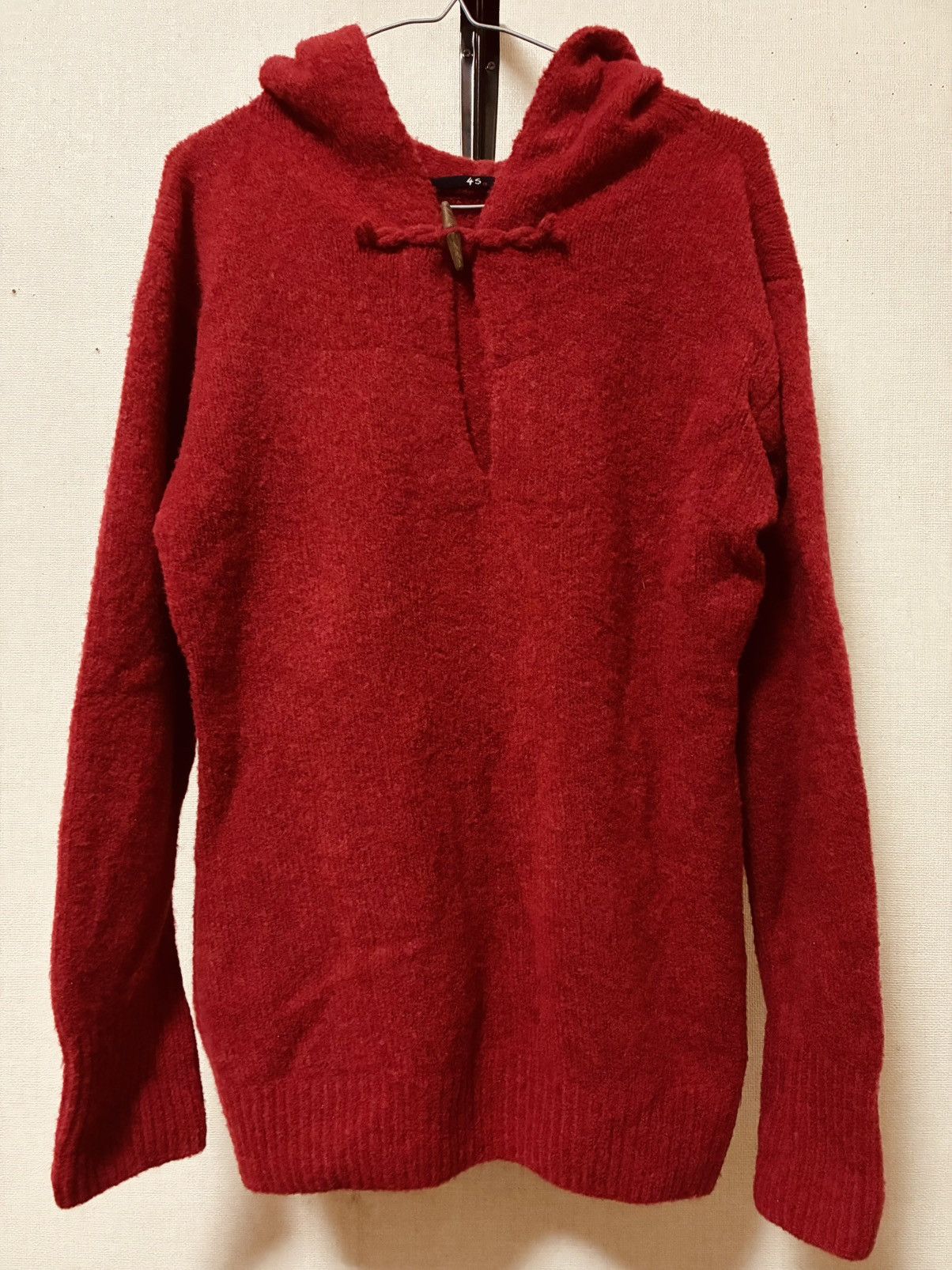 45rpm 45rpm/Fluffy Wool Knit Hoodie/red/size:3 Size US L / EU 52-54 / 3 - 3 Thumbnail