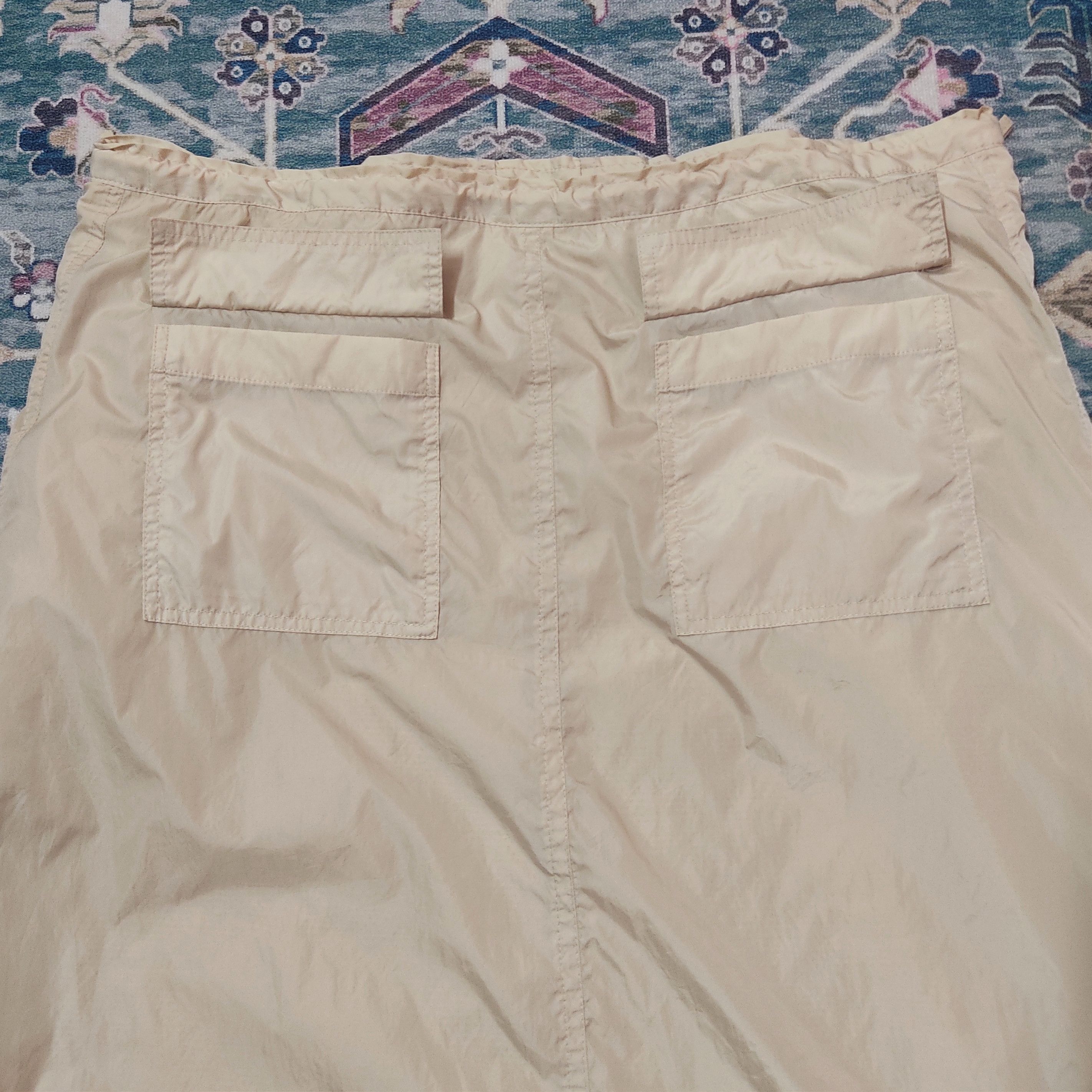 Issey Miyake PLANTATION by ISSEY MIYAKI Drawstring Nylon Midi Skirt Size 36" / US 14 / IT 50 - 11 Thumbnail